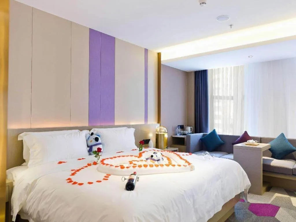 Bed in Lavande Hotel Shenzhen Dongmen Shuibeicuizhu Metro Station