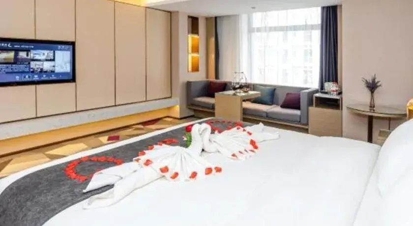 Bed in Lavande Hotel Shenzhen Dongmen Shuibeicuizhu Metro Station Bed in Lavande Hotel Shenzhen Dongmen Shuibeicuizhu Metro Station