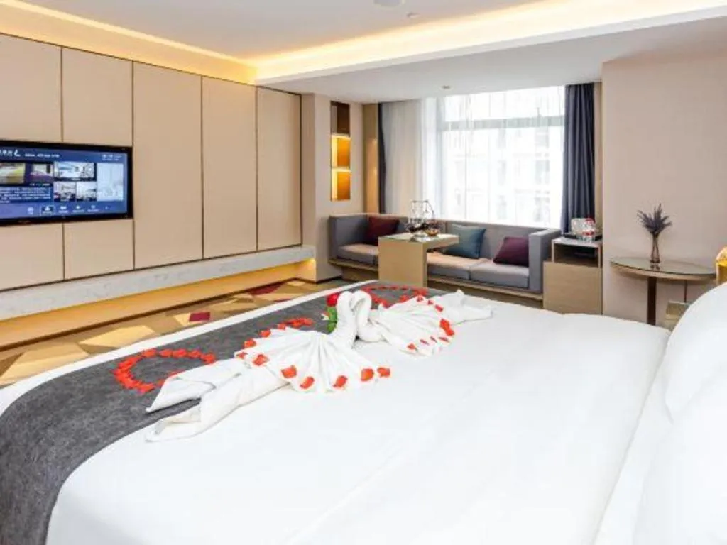 Bed in Lavande Hotel Shenzhen Dongmen Shuibeicuizhu Metro Station