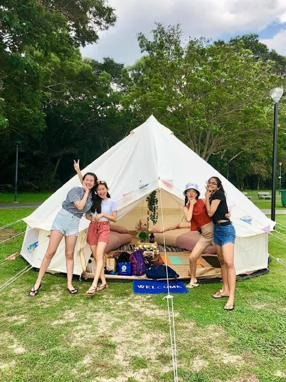 Glamping kaki singapore-Standard medium bell tent