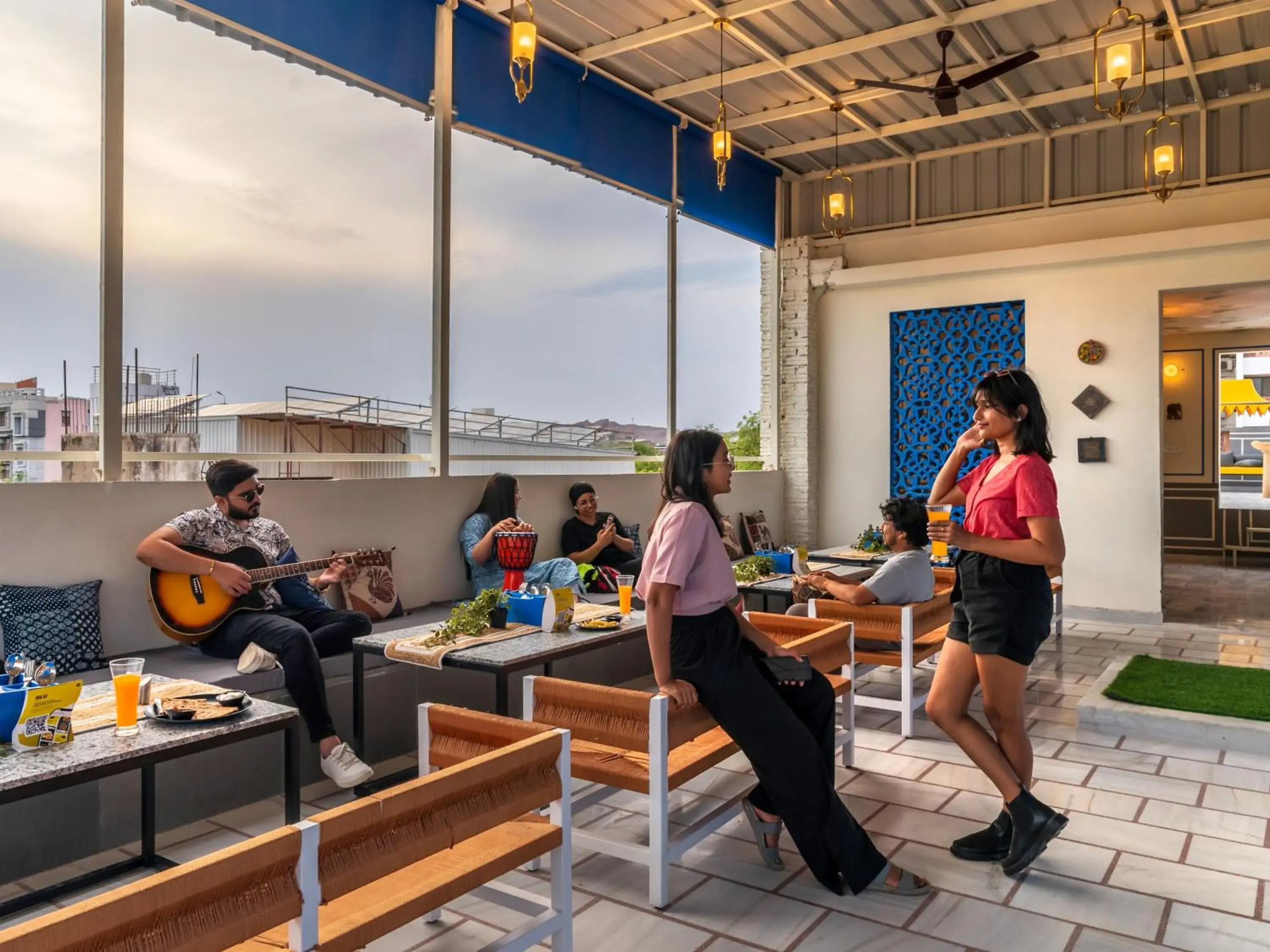 Restaurant/places to eat in The Hosteller Jodhpur Restaurant/places to eat in The Hosteller Jodhpur