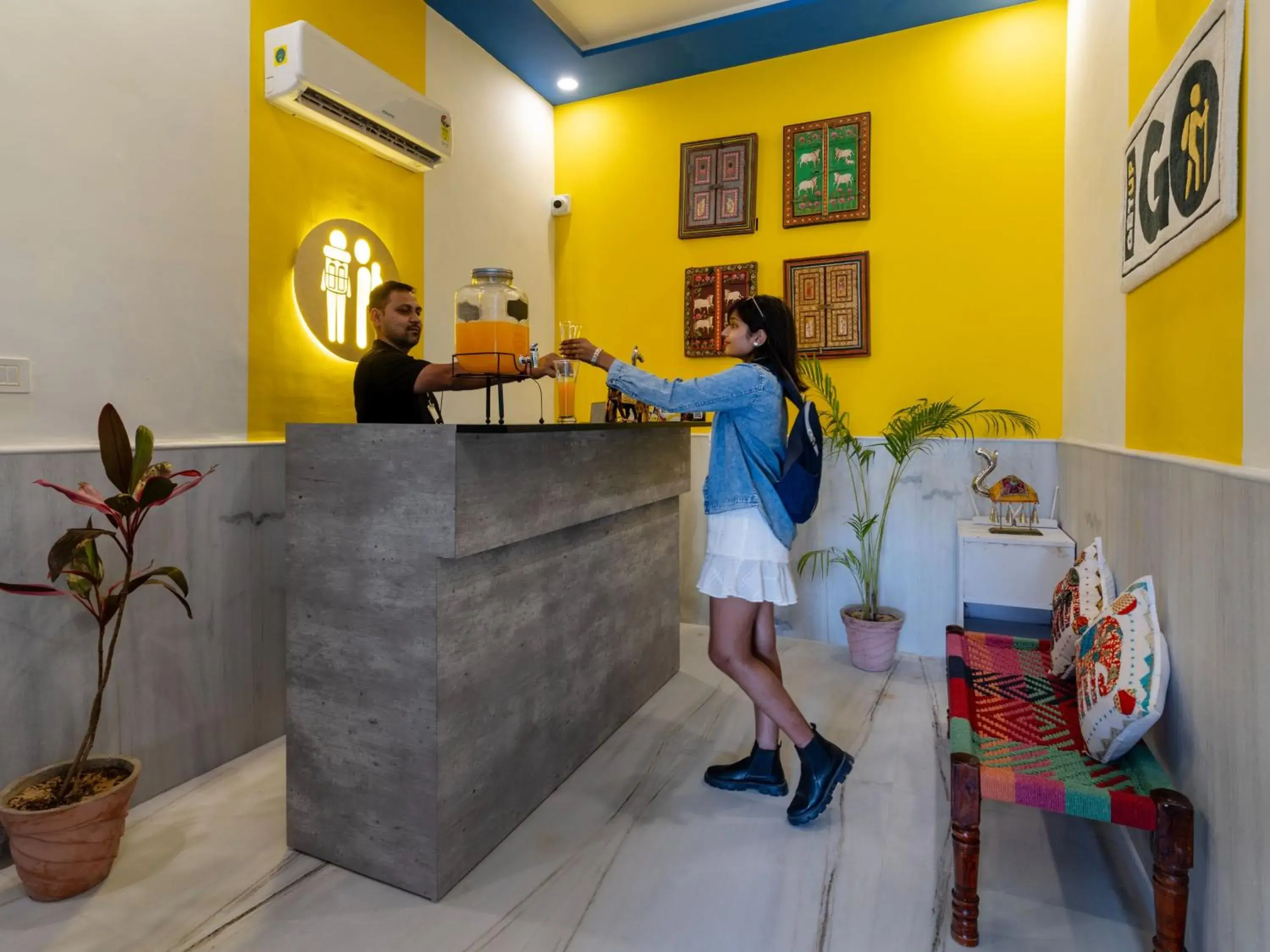 Lobby or reception in The Hosteller Jodhpur Lobby or reception in The Hosteller Jodhpur