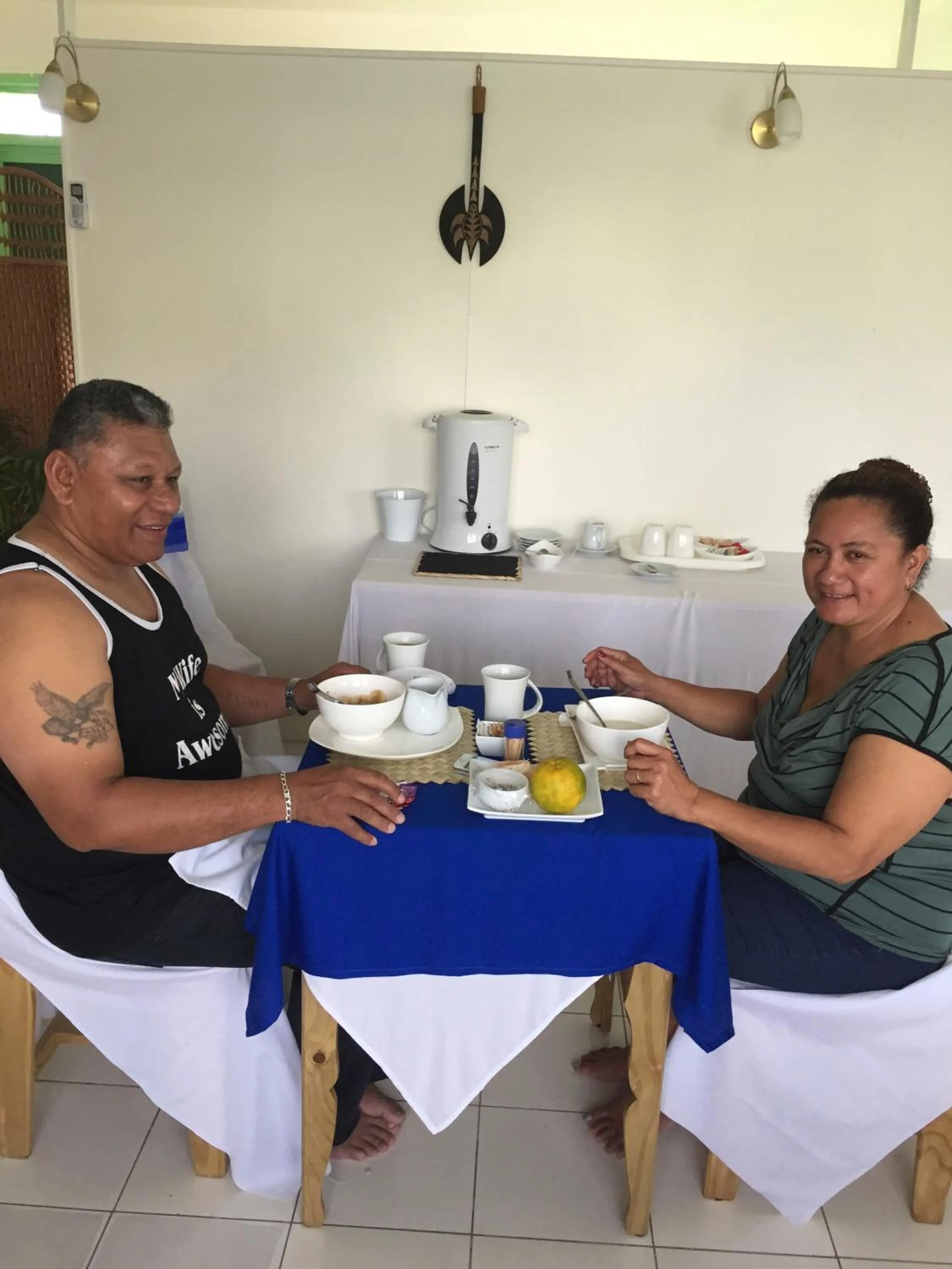 Dining area in Moatoga Hotel