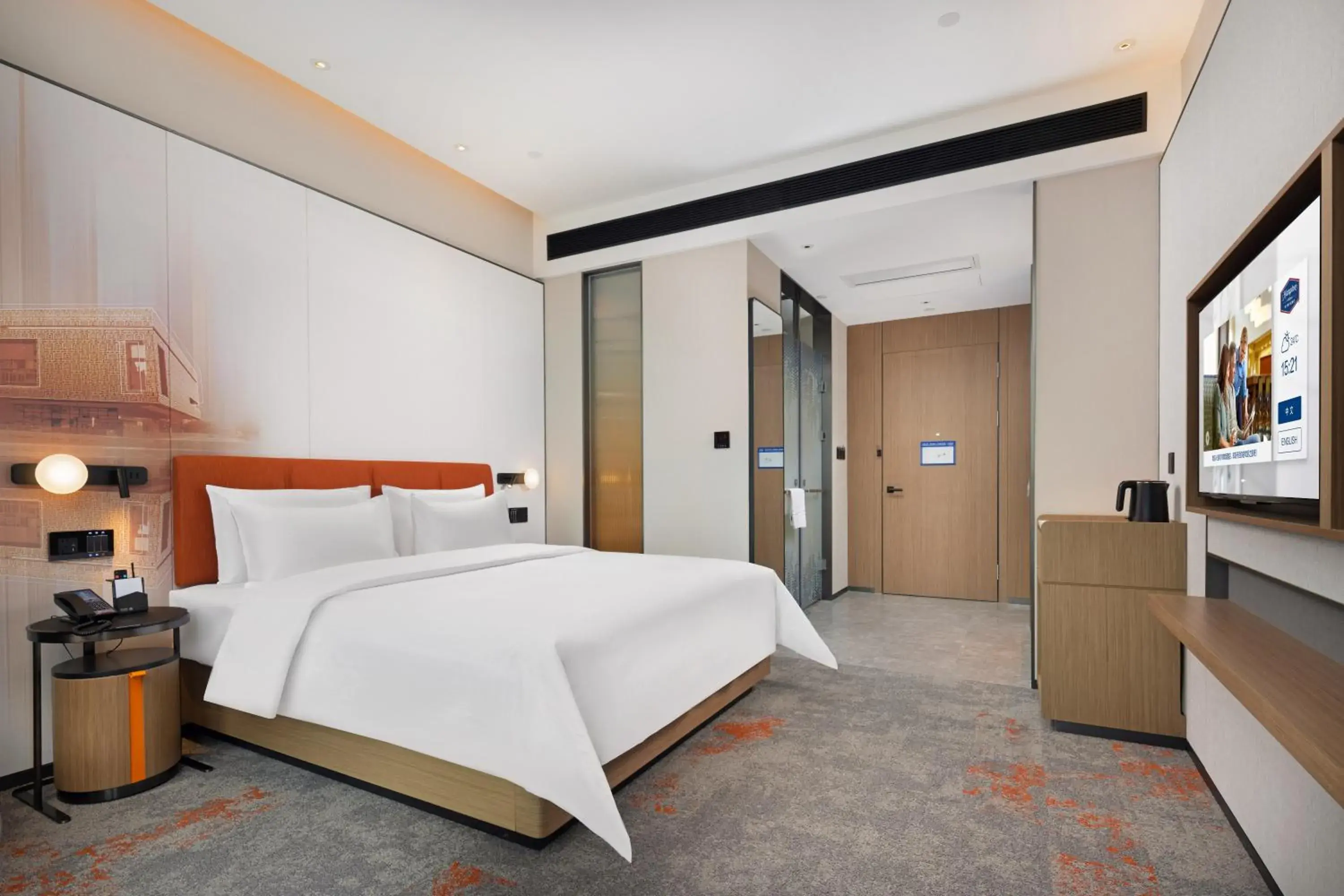 Bedroom, Bed in Hampton by Hilton Dongguan Liaobu Songshan Lake Avenue Bedroom, Bed in Hampton by Hilton Dongguan Liaobu Songshan Lake Avenue