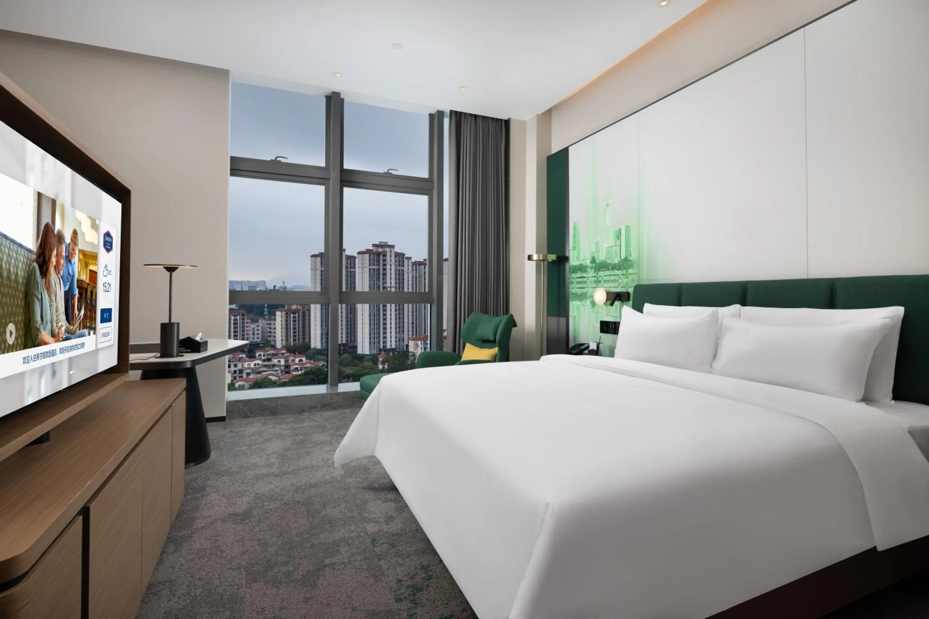 Bedroom, Bed in Hampton by Hilton Dongguan Liaobu Songshan Lake Avenue