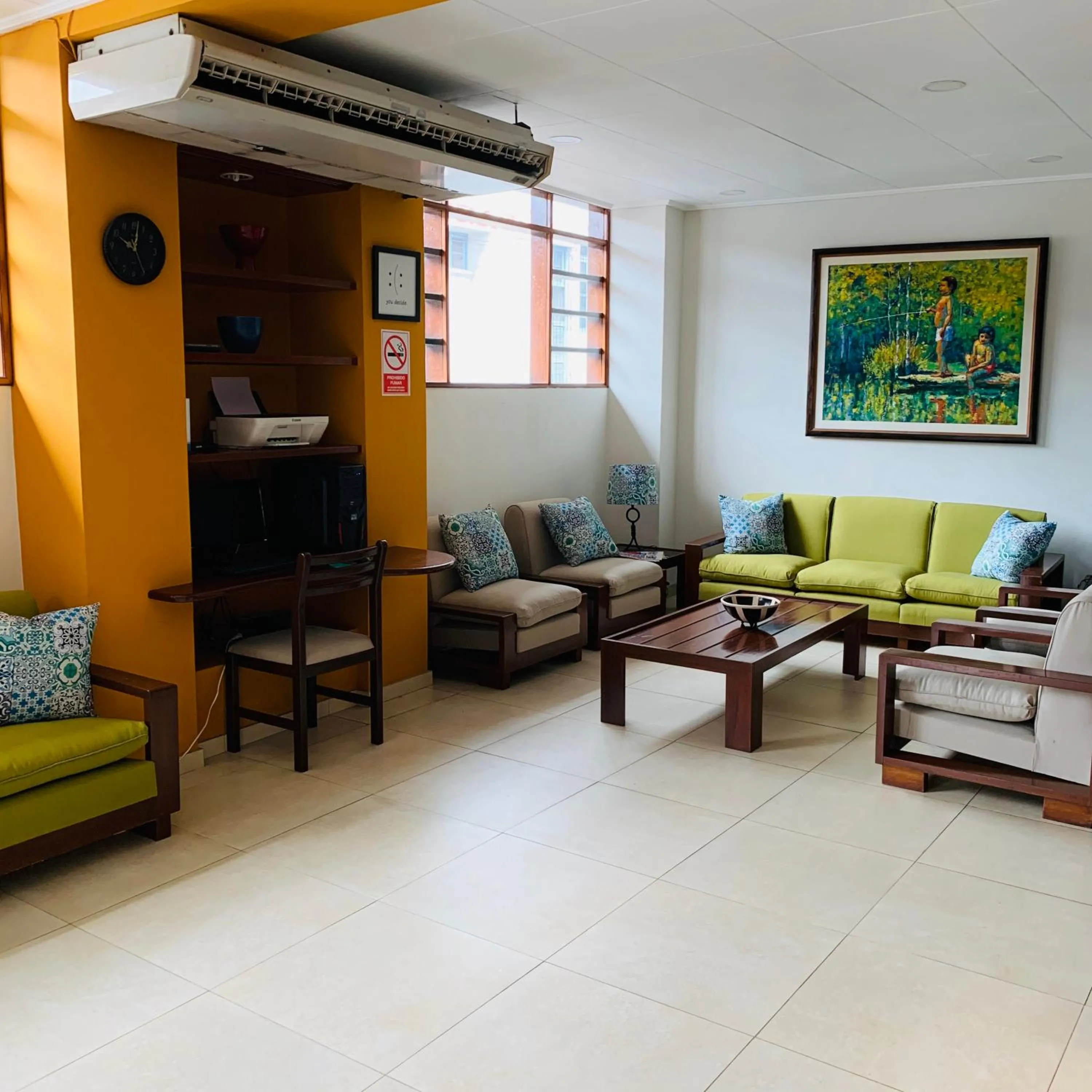 Seating area in Hotel Acosta