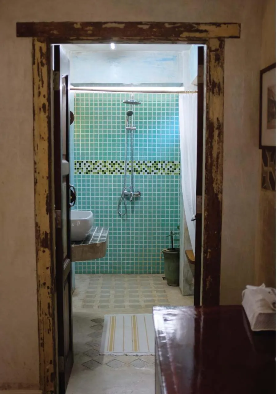 Shower in Panji Panji Tropical Wooden Home