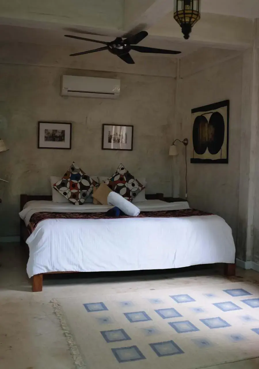 Bedroom, Bed in Panji Panji Tropical Wooden Home Bedroom, Bed in Panji Panji Tropical Wooden Home