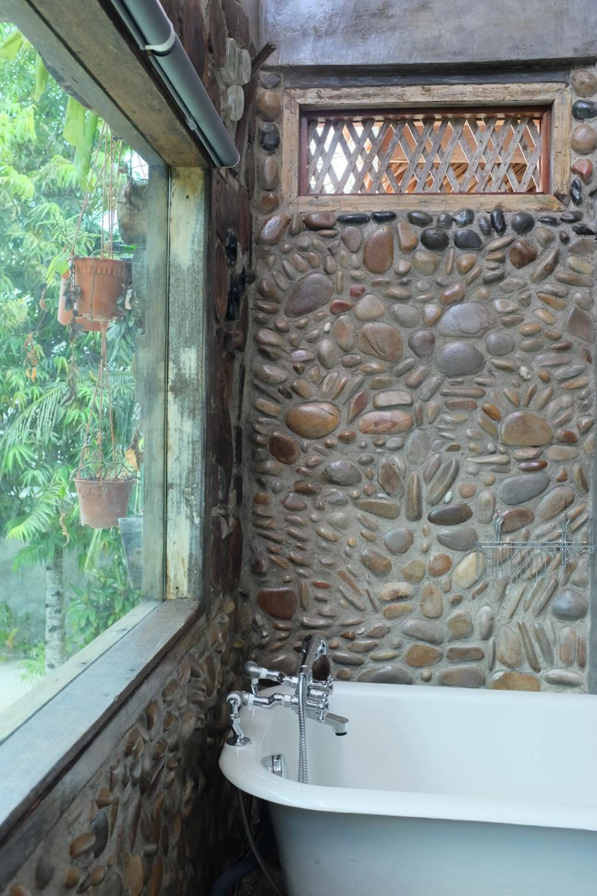 Shower in Panji Panji Tropical Wooden Home
