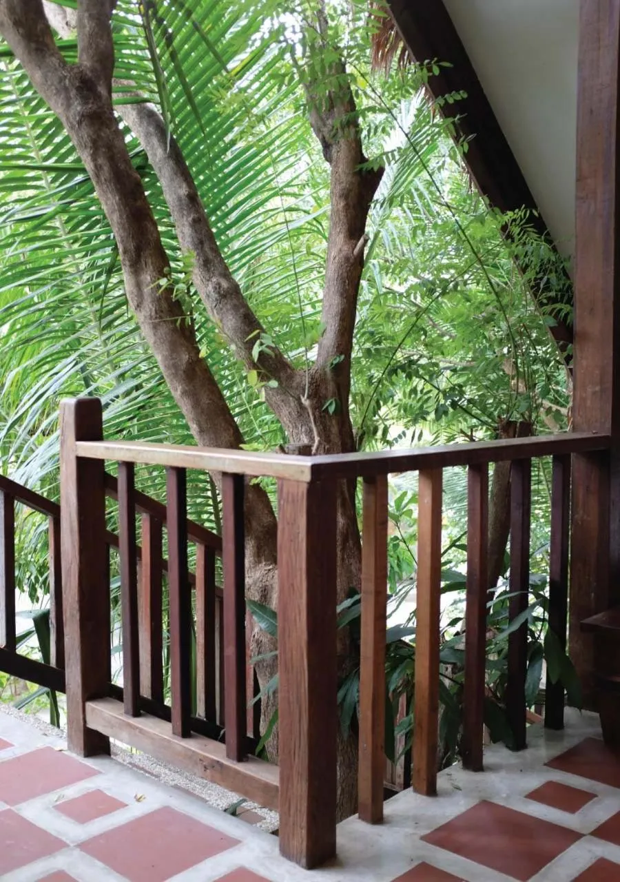 Balcony/Terrace in Panji Panji Tropical Wooden Home