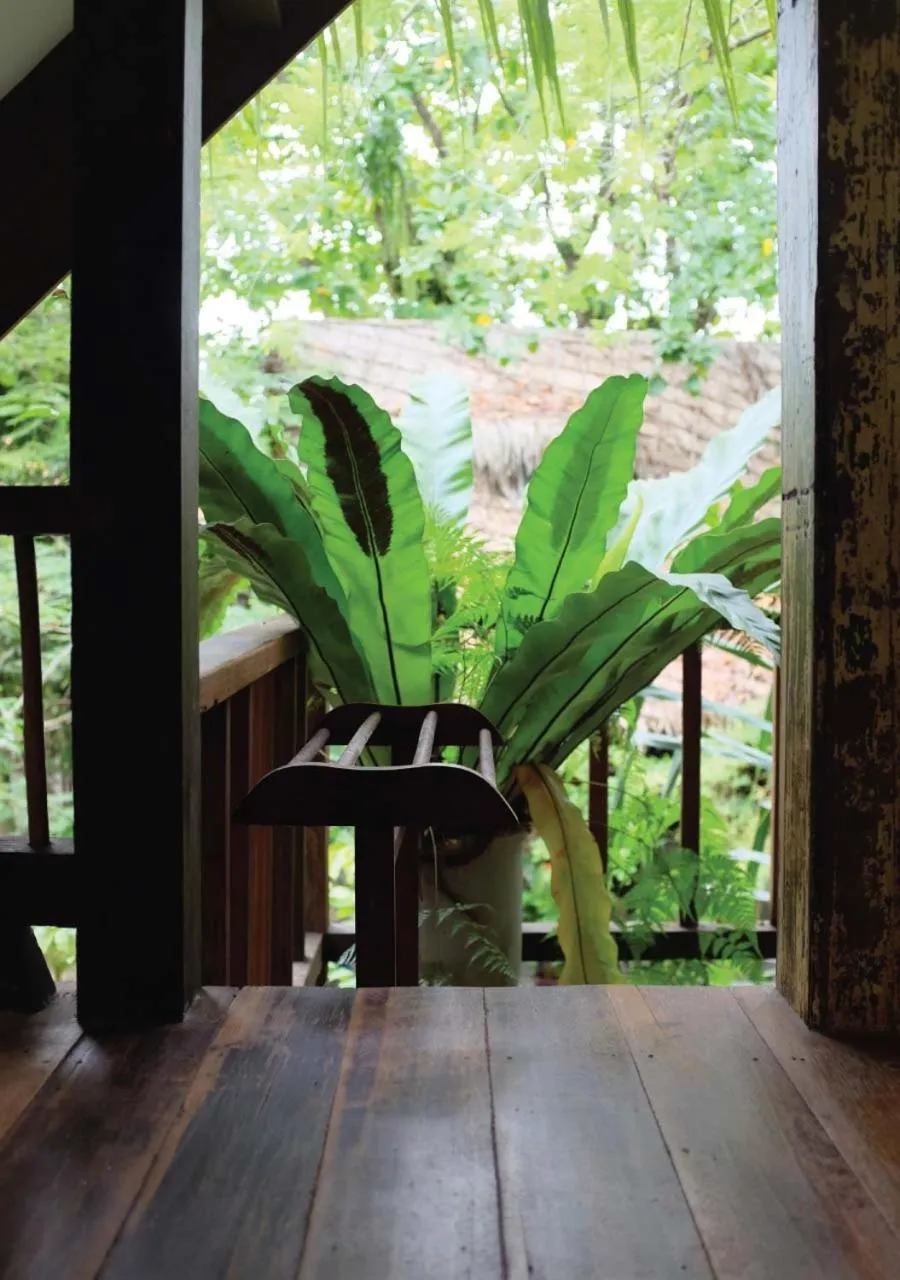 Balcony/Terrace in Panji Panji Tropical Wooden Home