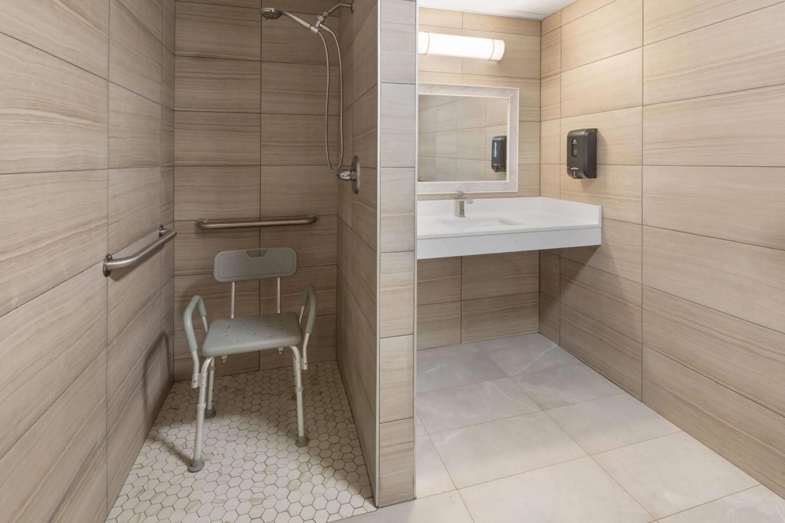 Shower in AmericInn by Wyndham Douglas/Saugatuck