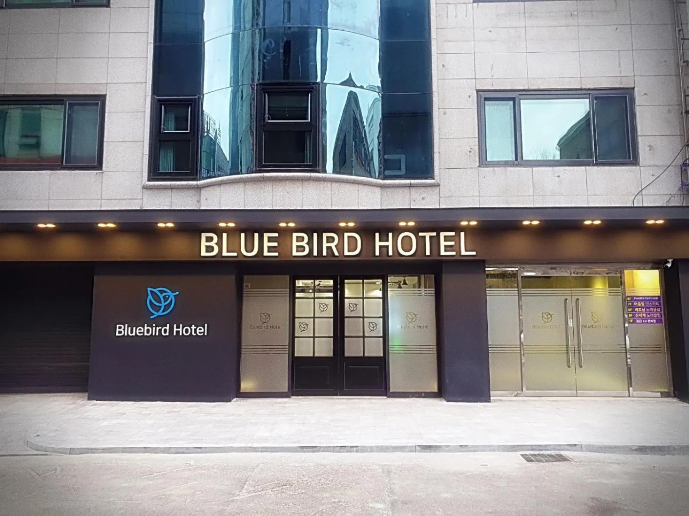 Property building in Bluebird Hotel