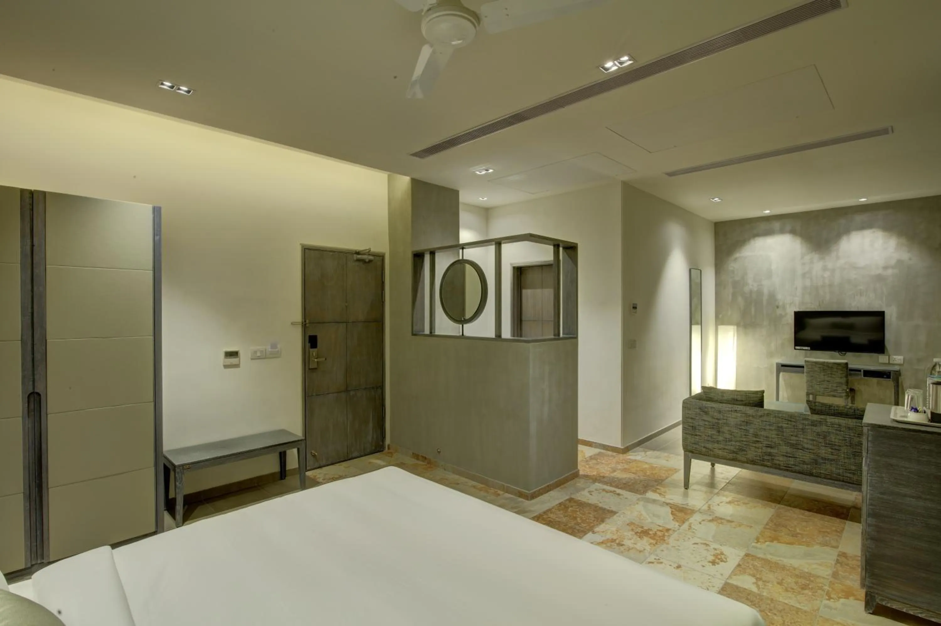 Photo of the whole room, Bed in Sopanam Heritage