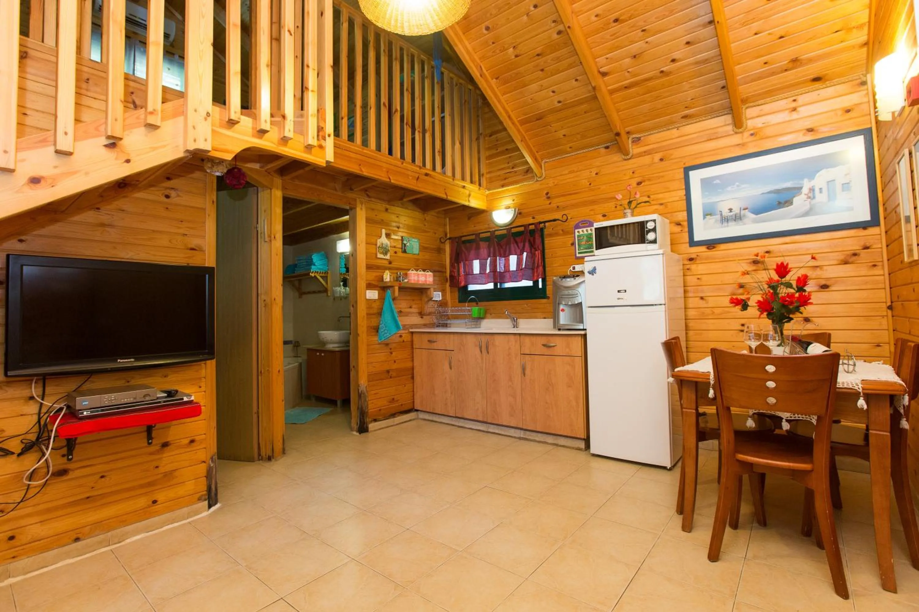 Kitchen or kitchenette in Leyad Hashmura Lodging