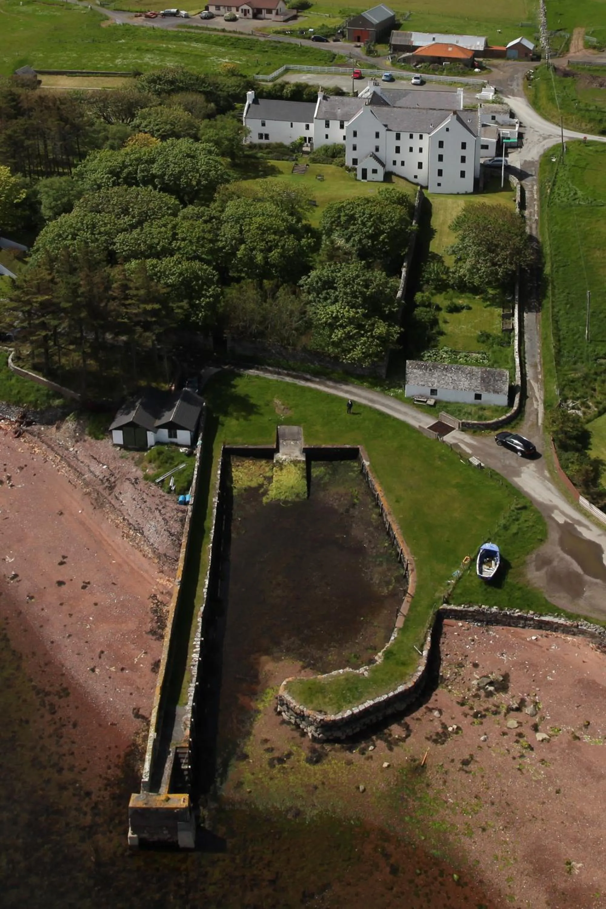 Bird's eye view in Busta House Hotel