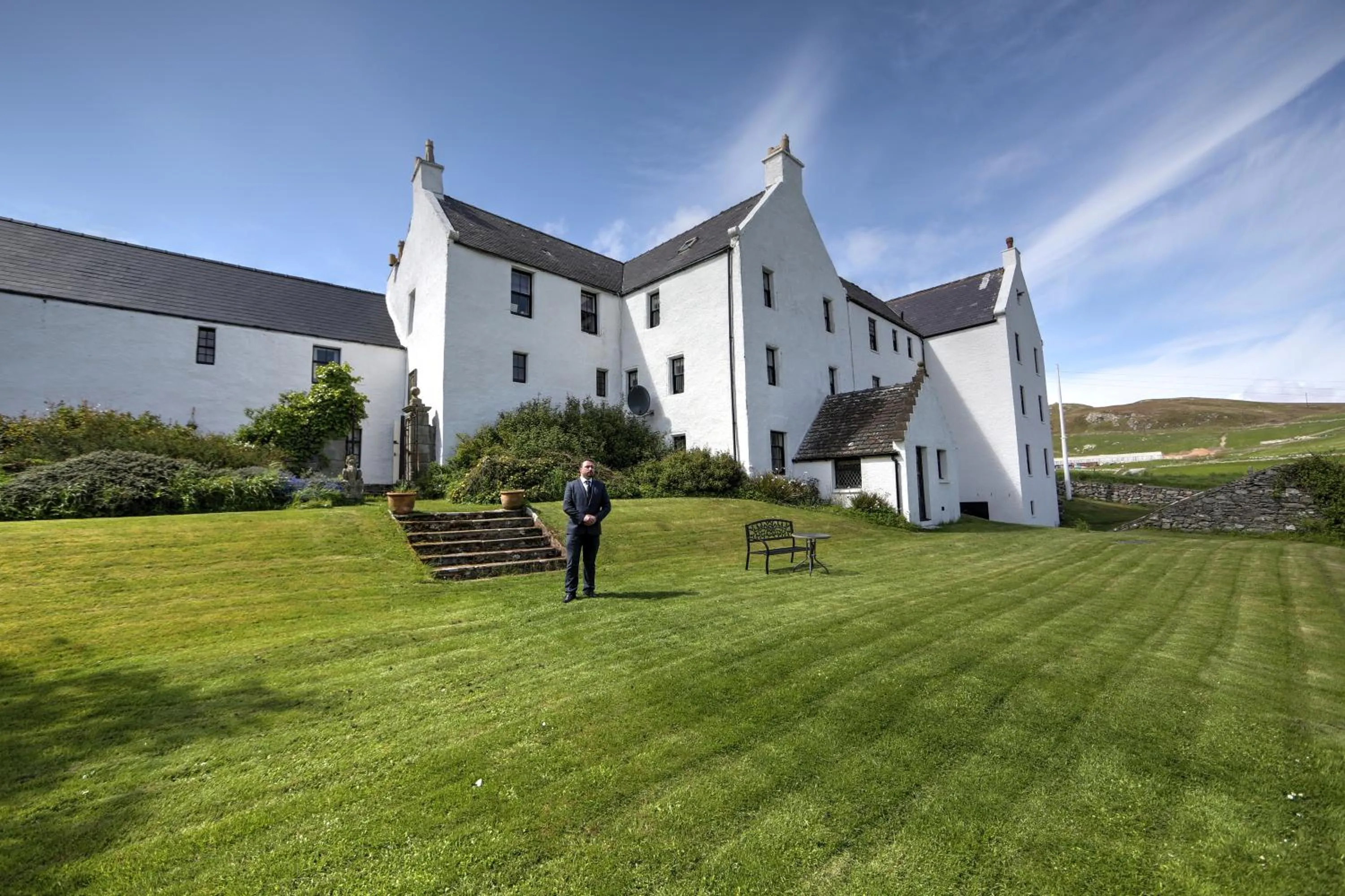 Facade/entrance in Busta House Hotel