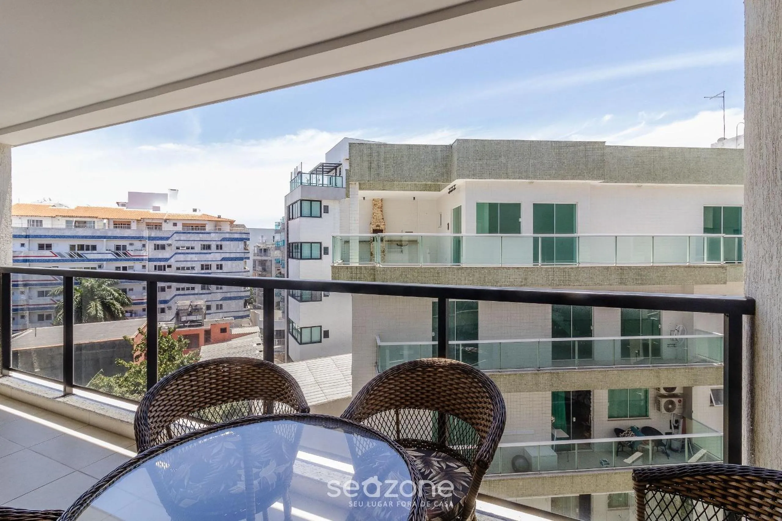 Balcony/Terrace in Encantador apto em Cabo Frio SDA311