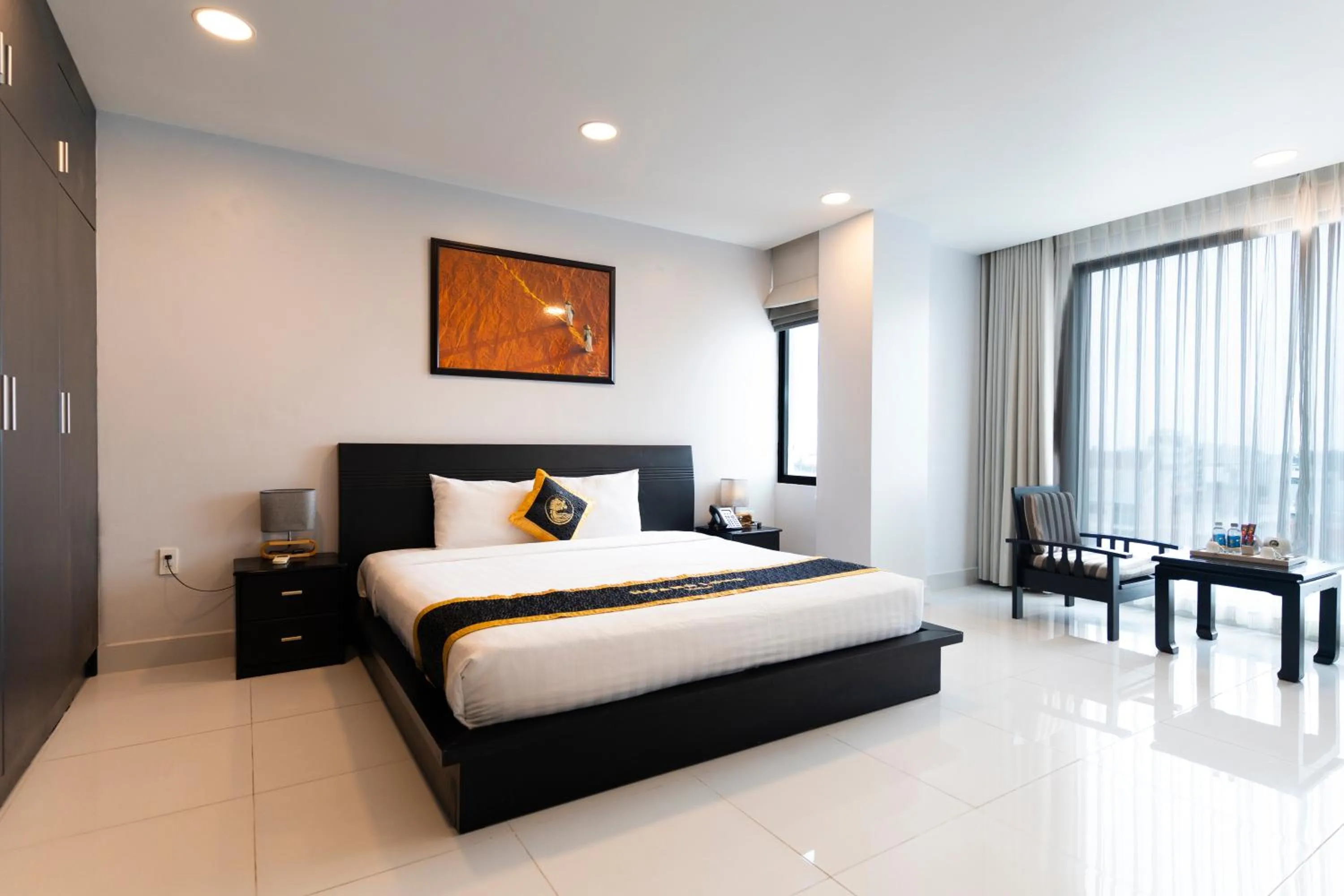 Bed in Hoang Long Hotel Phan Thiết