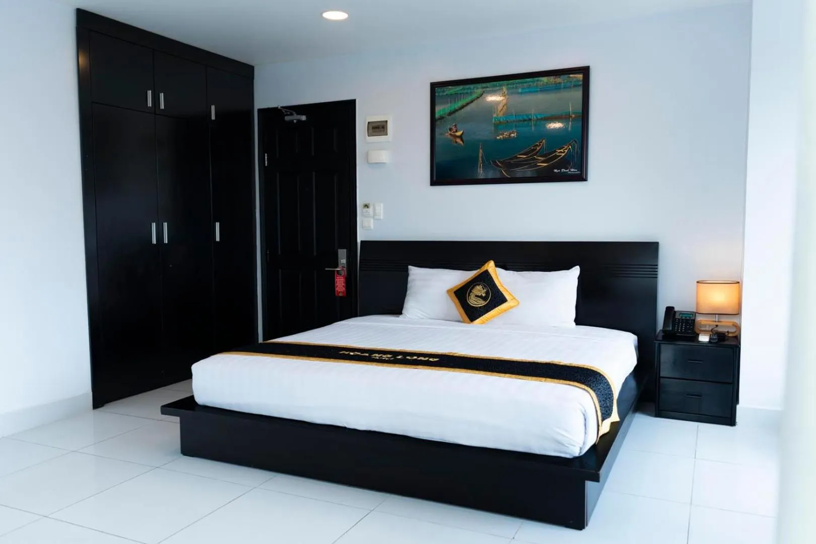 Bed in Hoang Long Hotel Phan Thiết