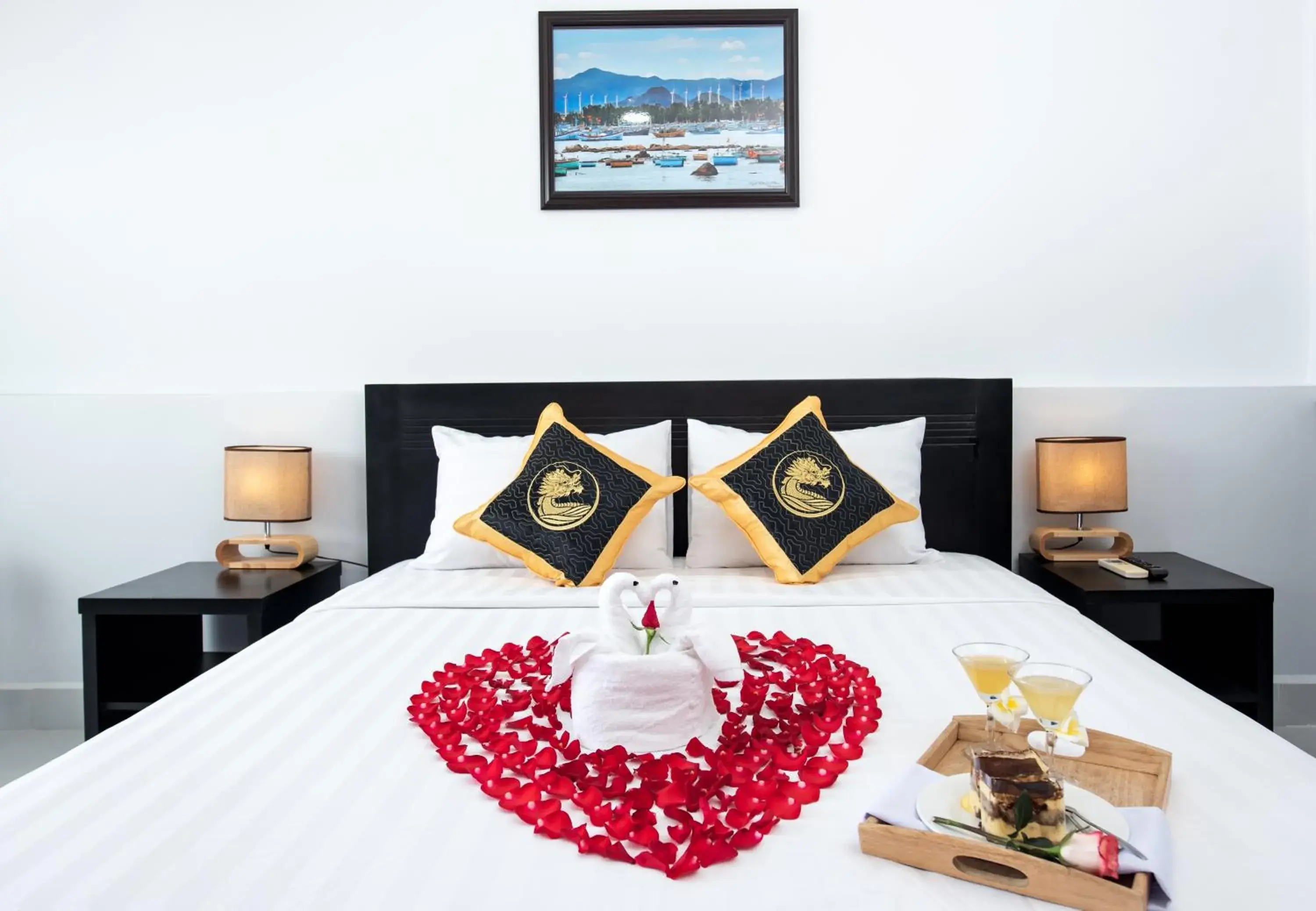 Bed in Hoang Long Hotel Phan Thiết Bed in Hoang Long Hotel Phan Thiết