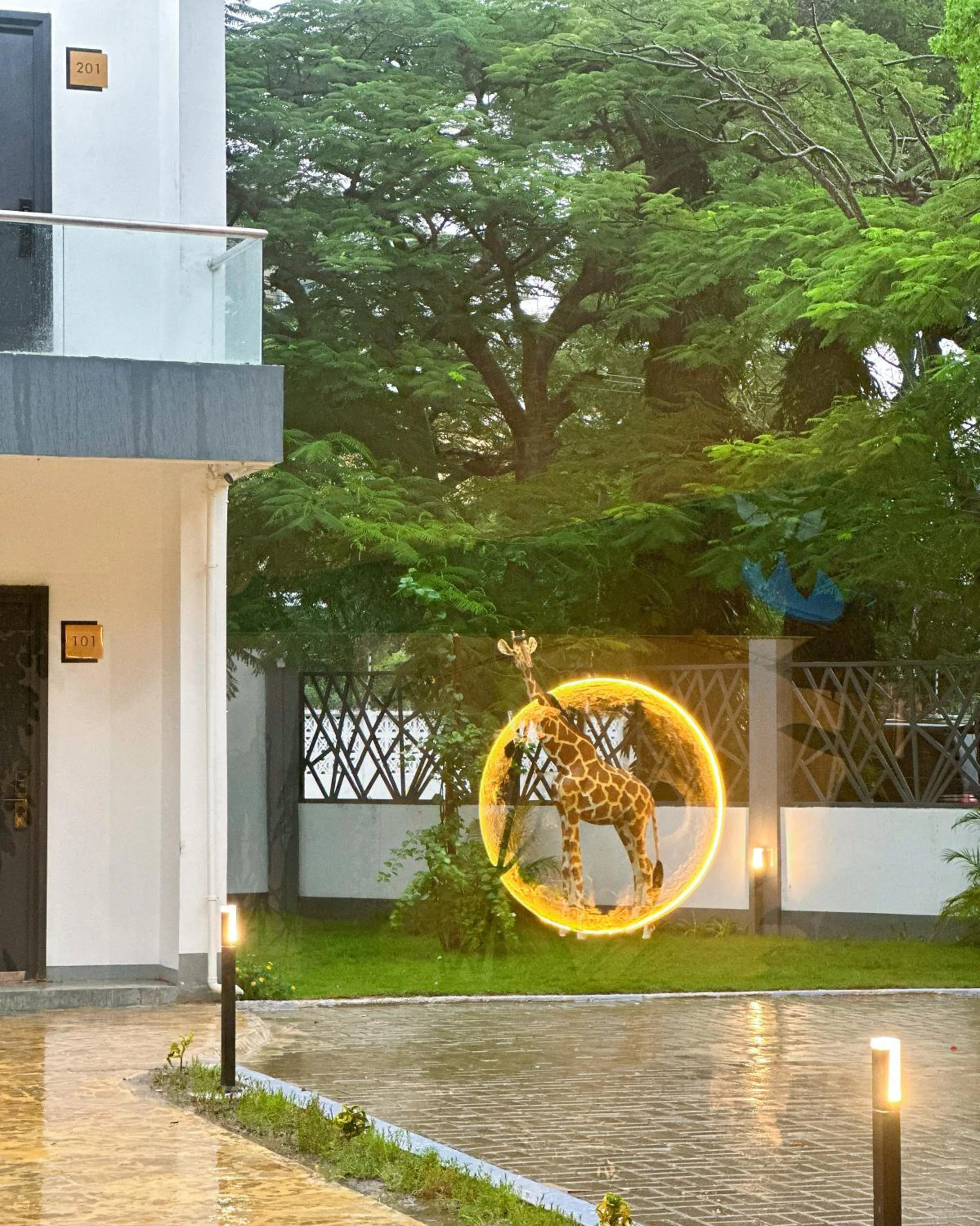 Garden view in No 33 Lodge