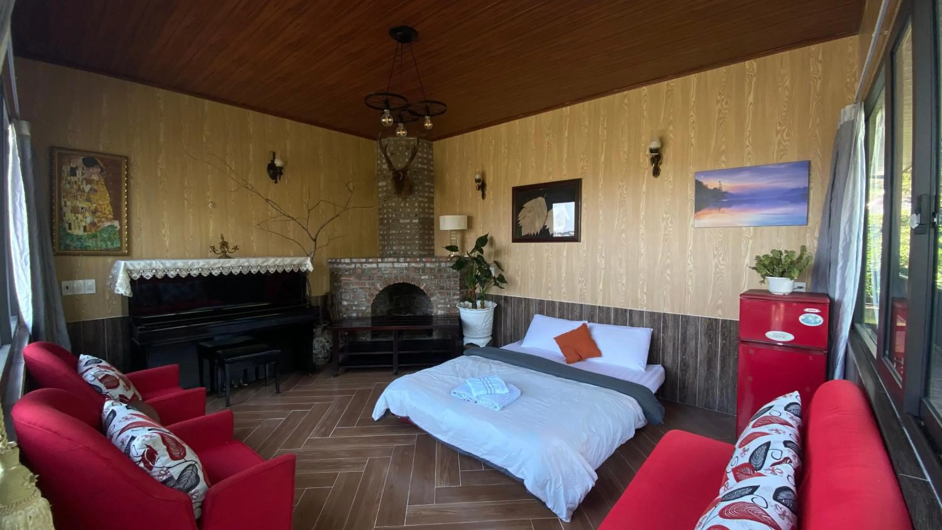 Bed in Malá home & coffee