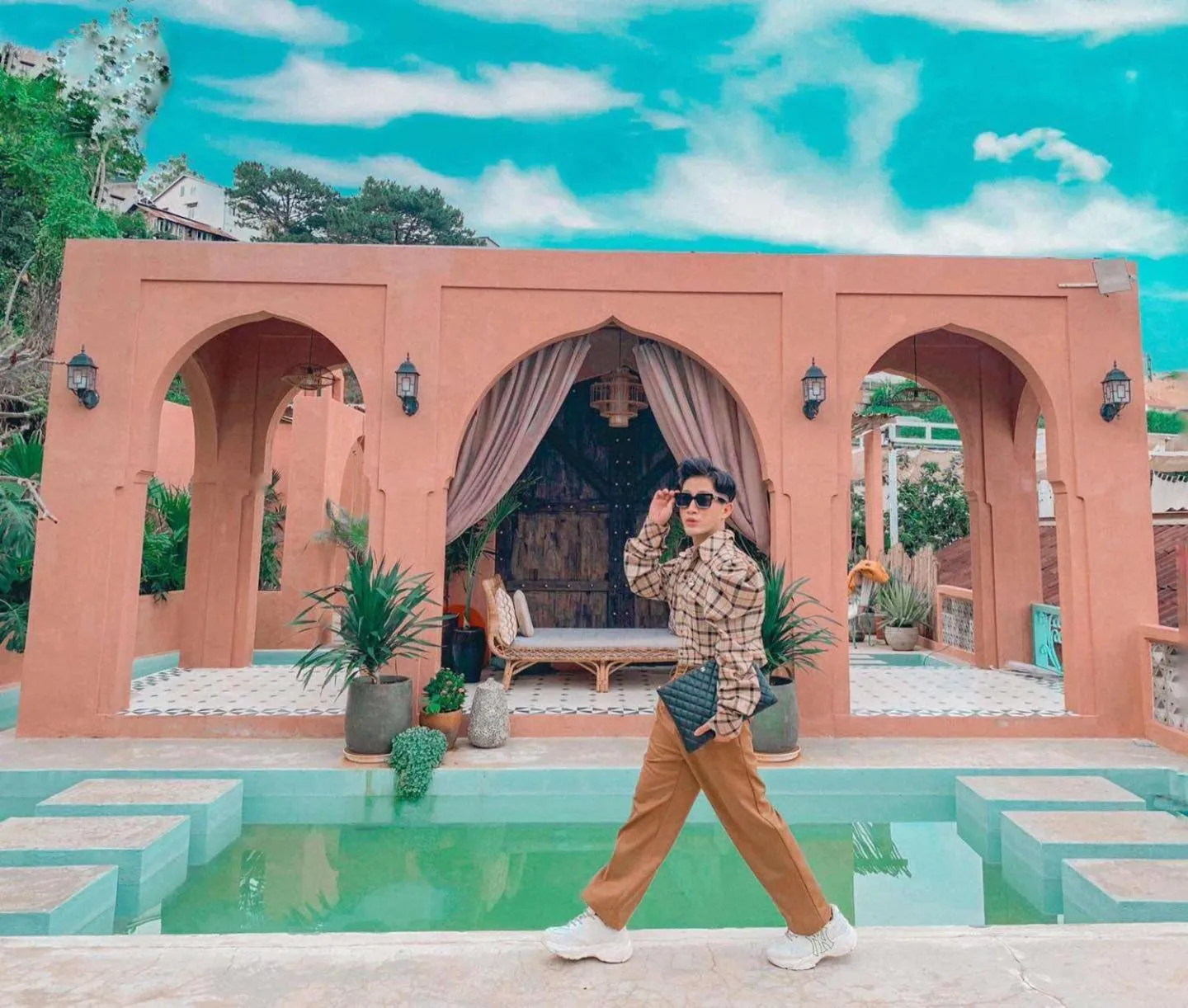 Pool view in Malá home & coffee