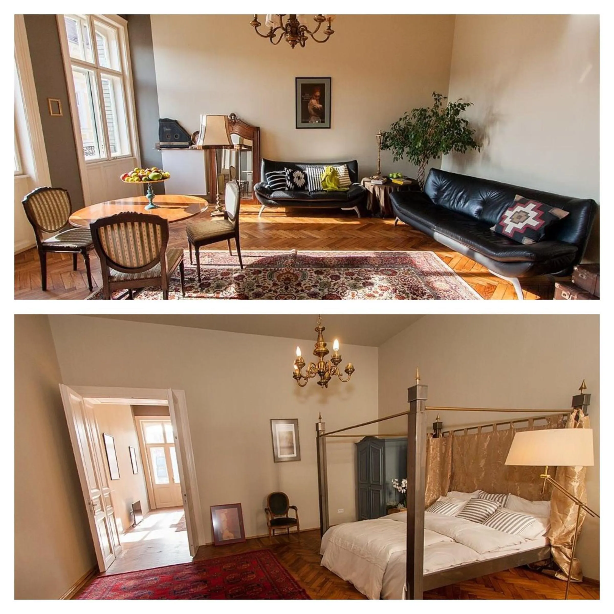 Living room, Bed in Camino Home