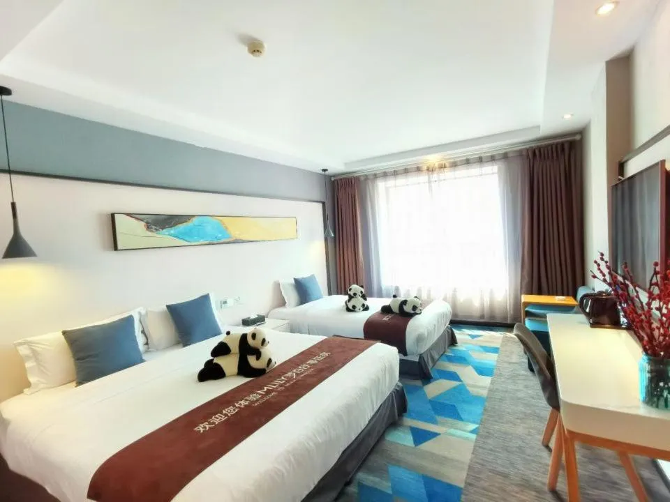 Bed in Chong Li Hotel Chengdu