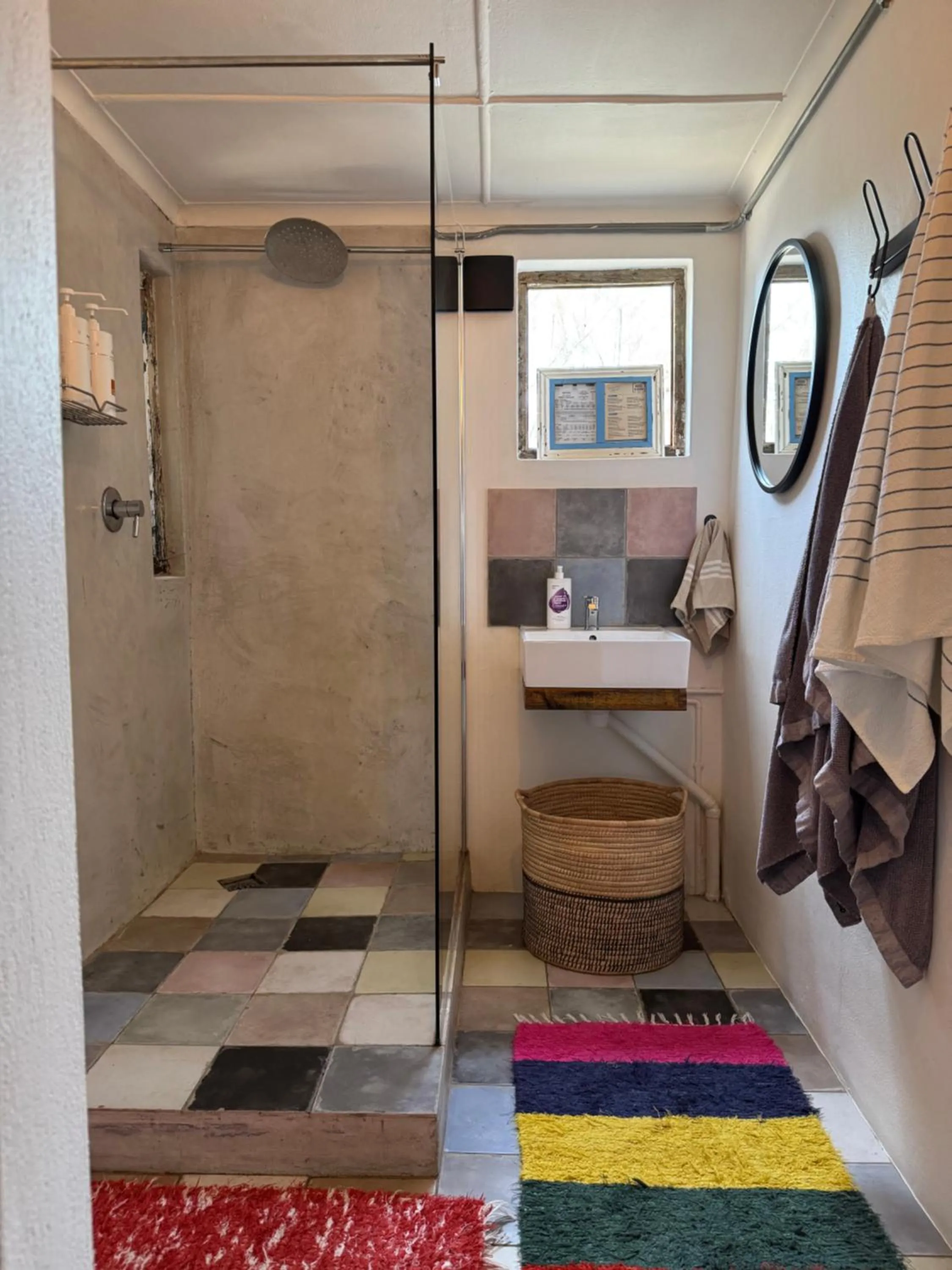 Bathroom in The Karoo Moon Motel