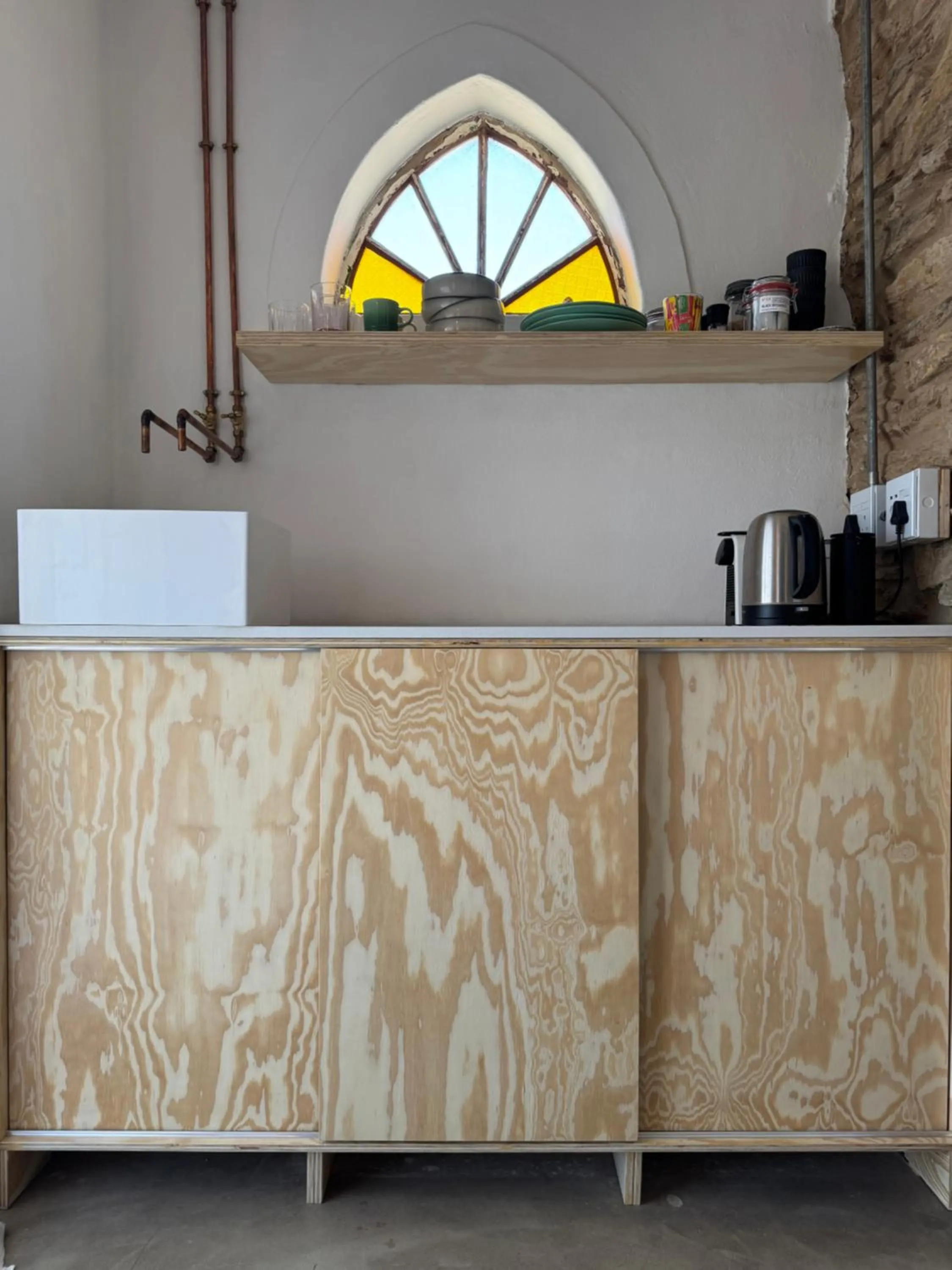 Kitchen or kitchenette in The Karoo Moon Motel