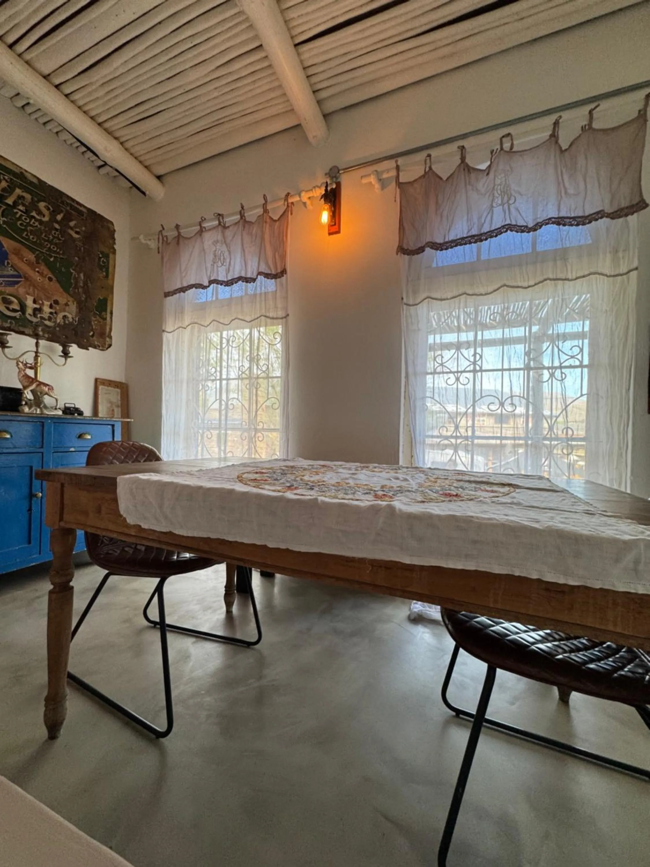 Dining area in The Karoo Moon Motel