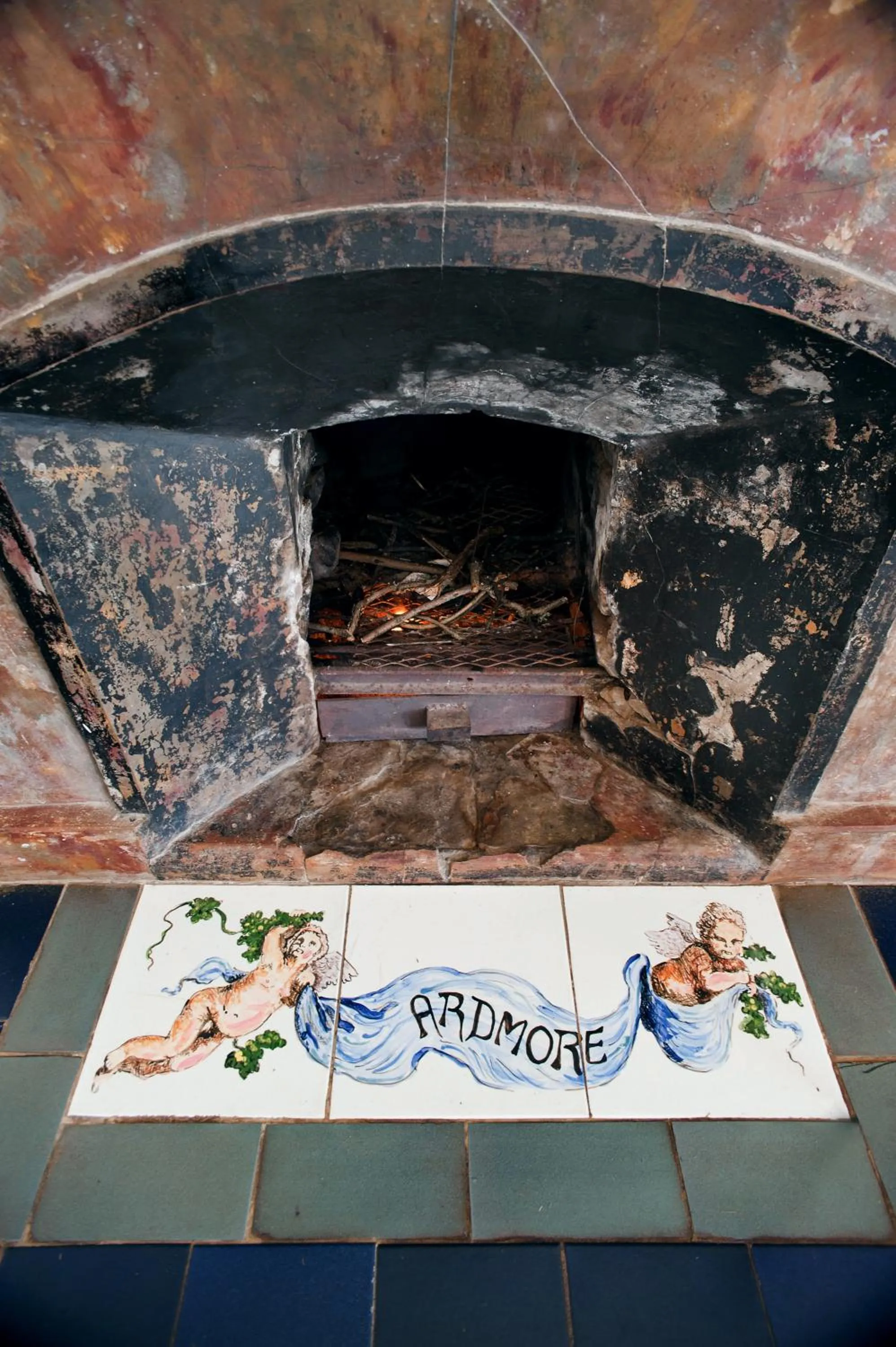 fireplace in Ardmore Guest Farm