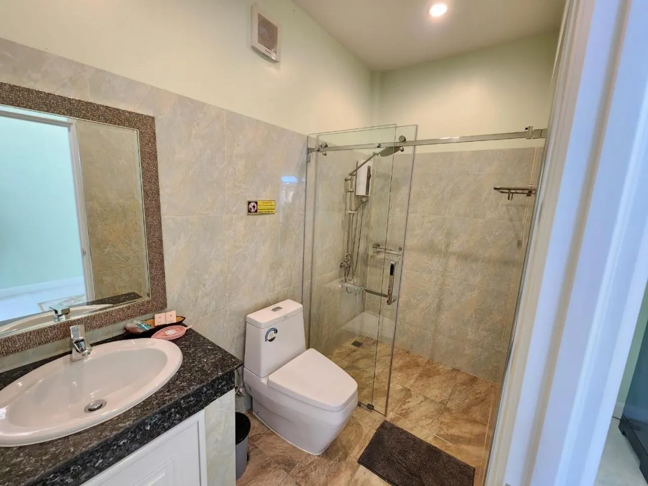 Shower in Blue Beach Bungalow