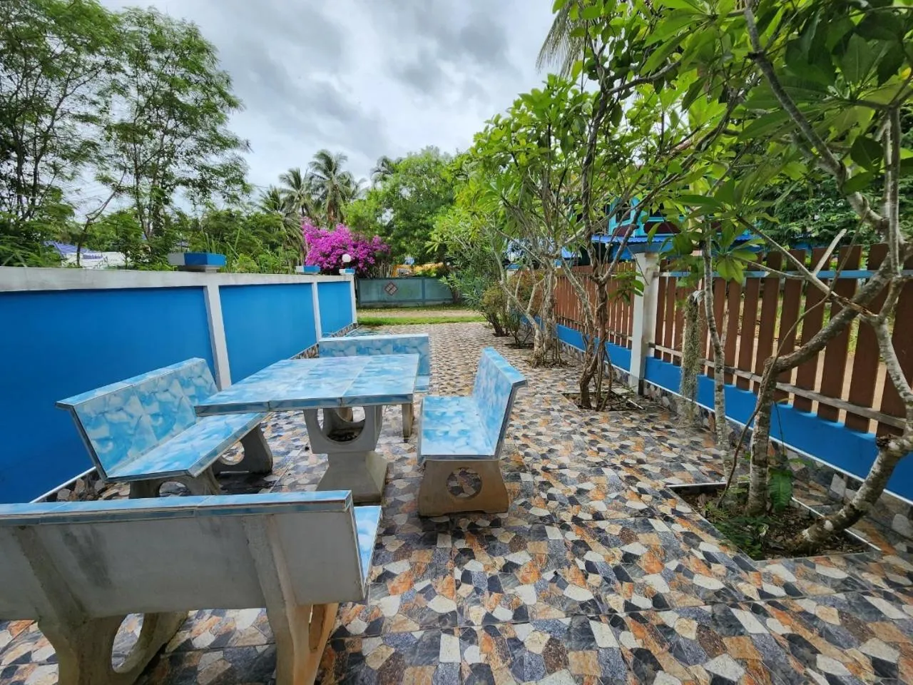 Balcony/Terrace in Blue Beach Bungalow