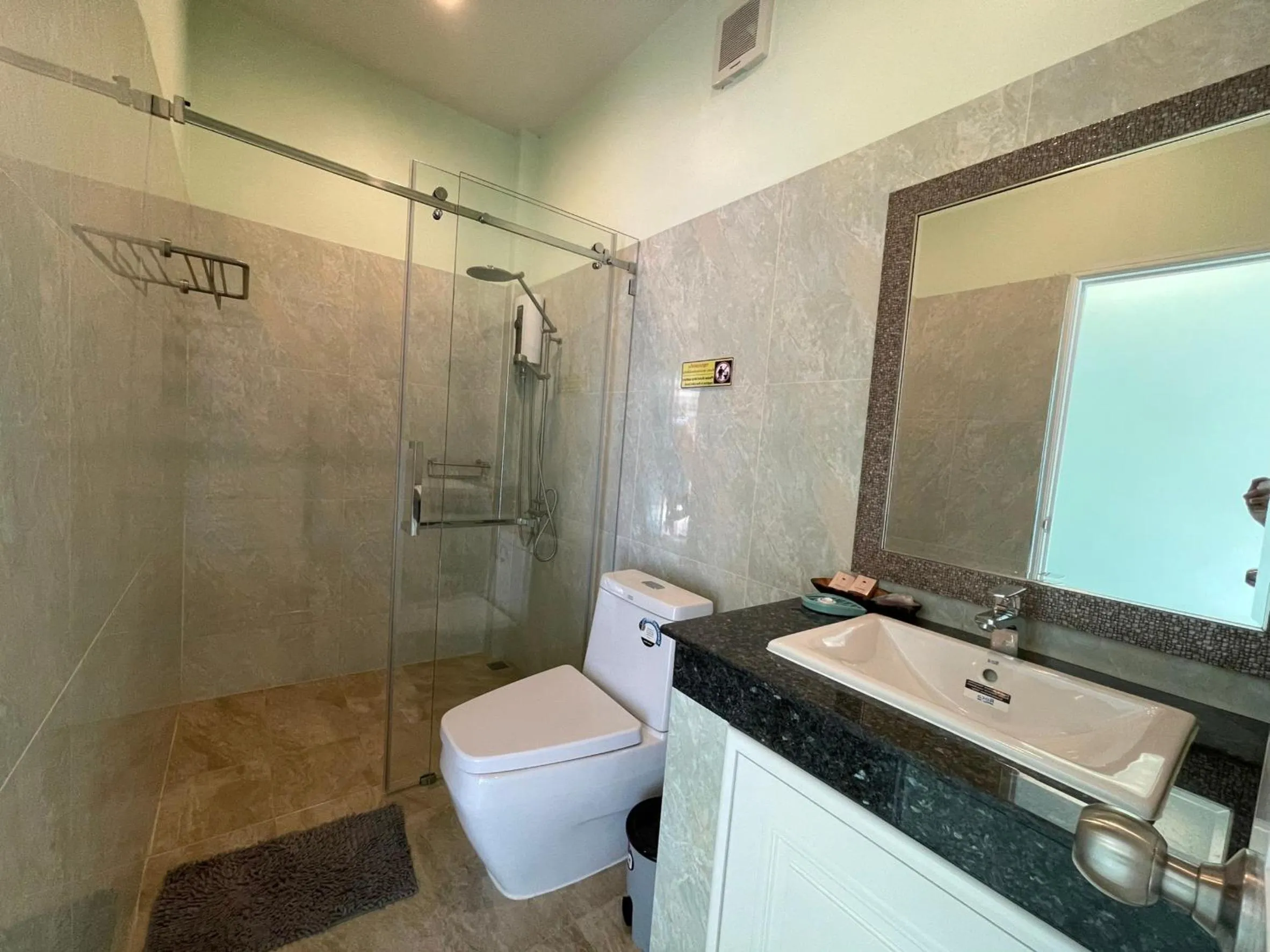 Shower in Blue Beach Bungalow