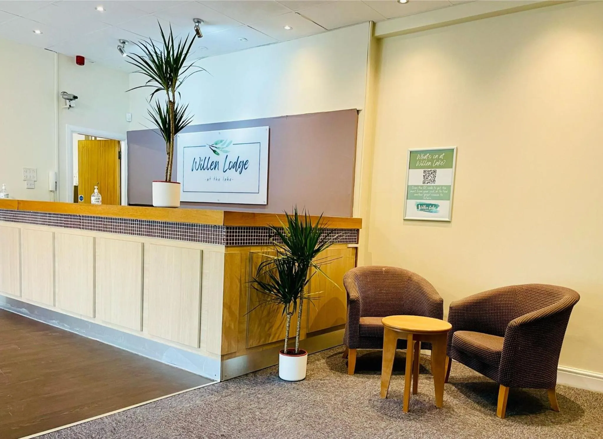 Lobby or reception in The Willen Lodge Hotel