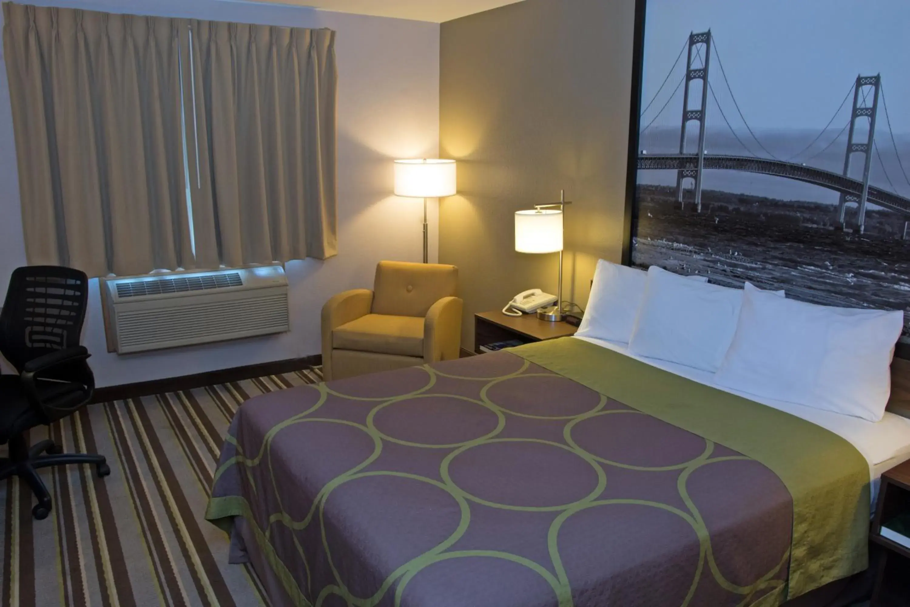 Photo of the whole room, Bed in Super 8 by Wyndham Manistee Photo of the whole room, Bed in Super 8 by Wyndham Manistee