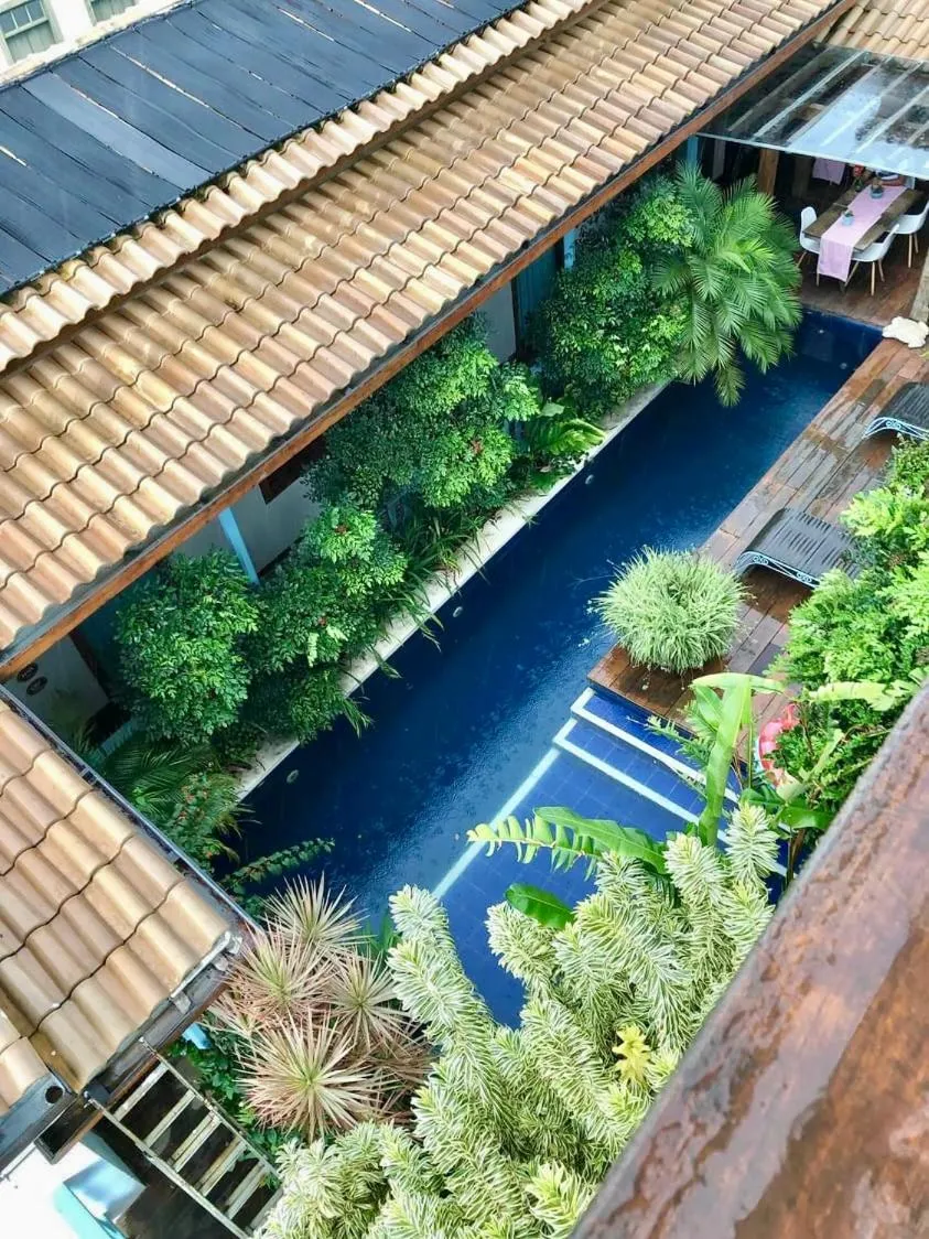 Garden view in Hotel Vila Nova do Príncipe