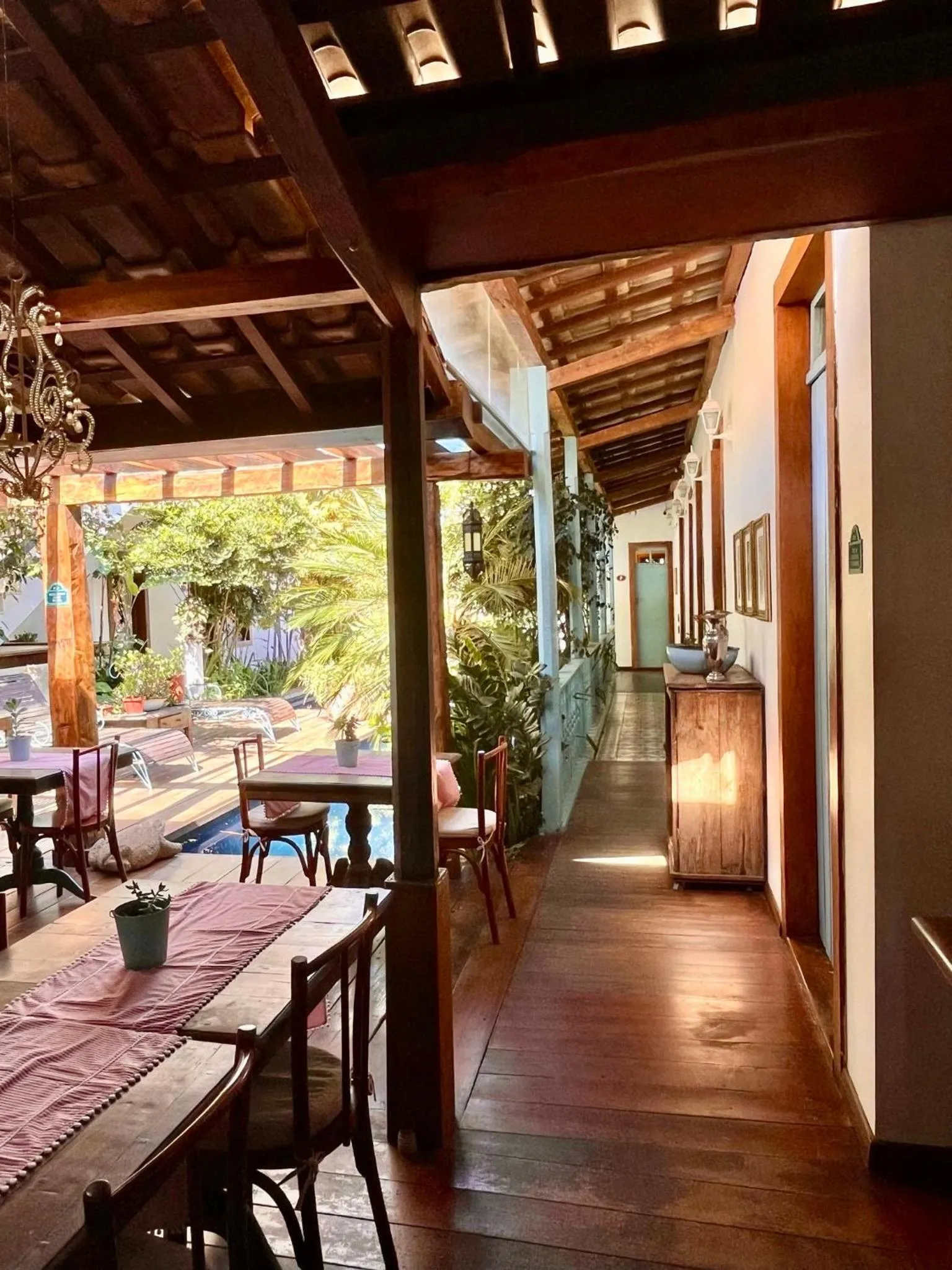 Patio in Hotel Vila Nova do Príncipe
