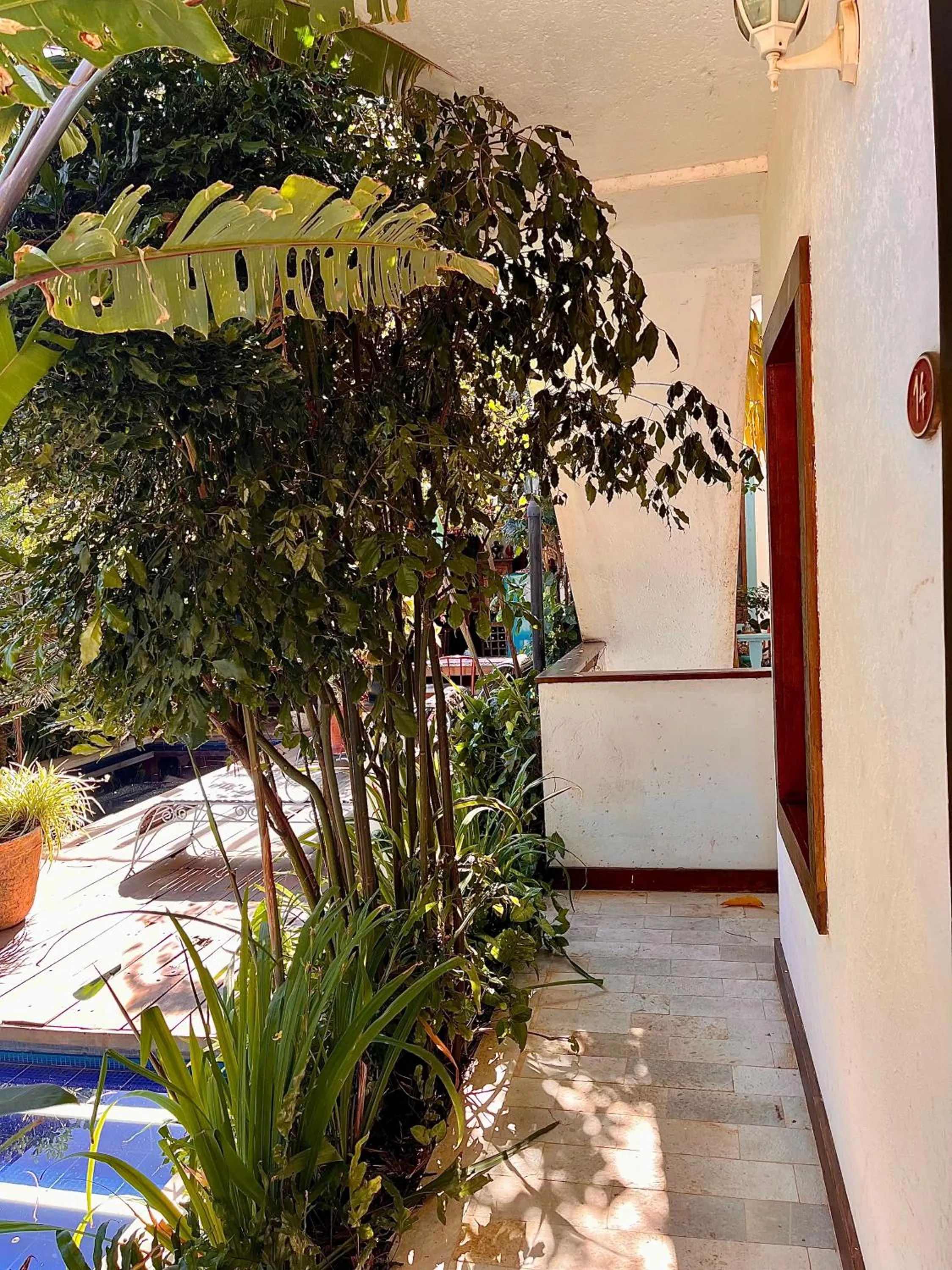 Inner courtyard view in Hotel Vila Nova do Príncipe