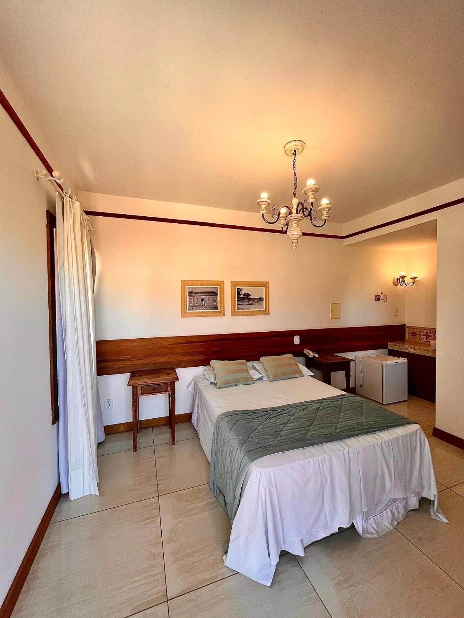 Bed in Hotel Vila Nova do Príncipe