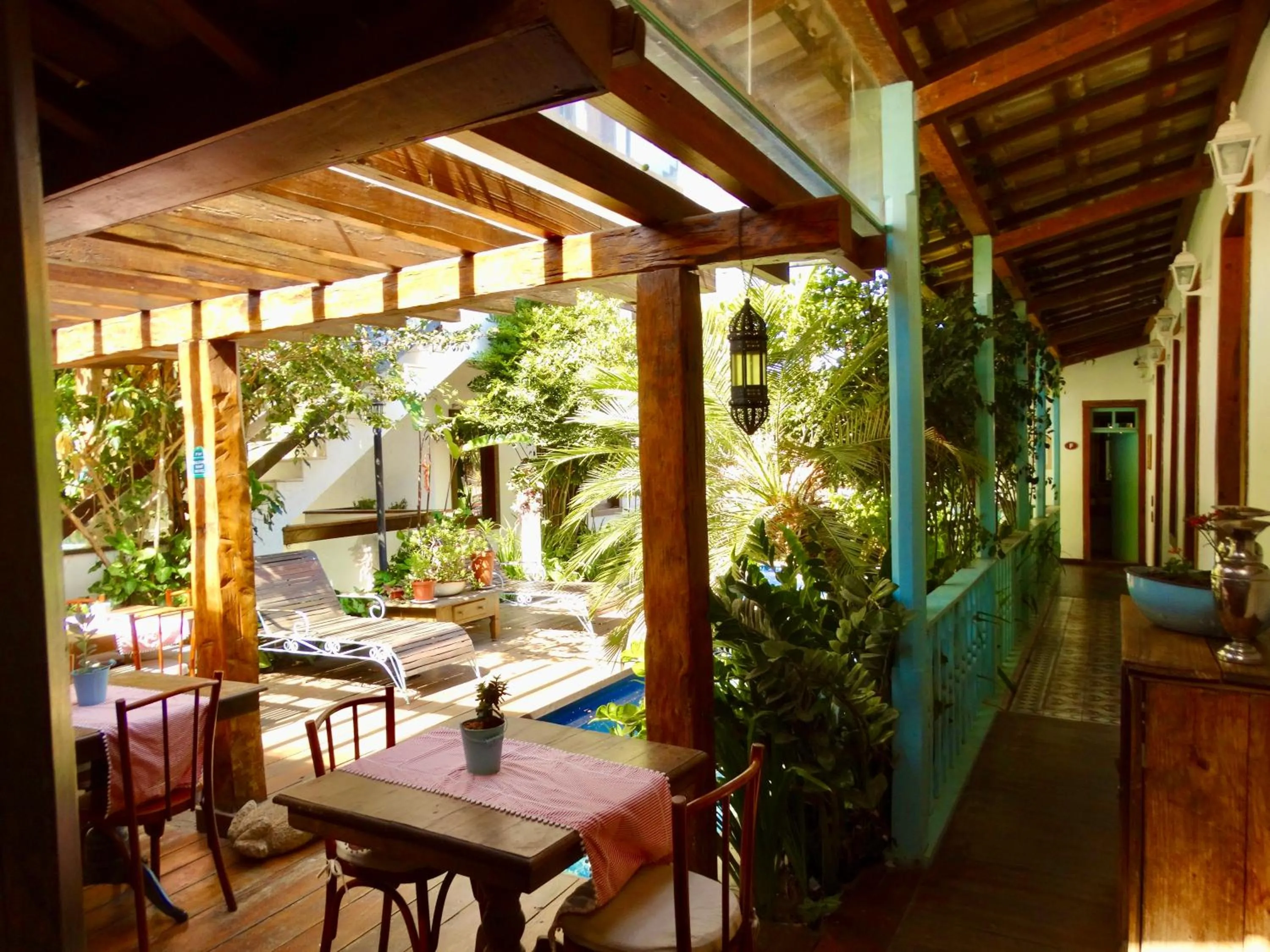 Patio in Hotel Vila Nova do Príncipe