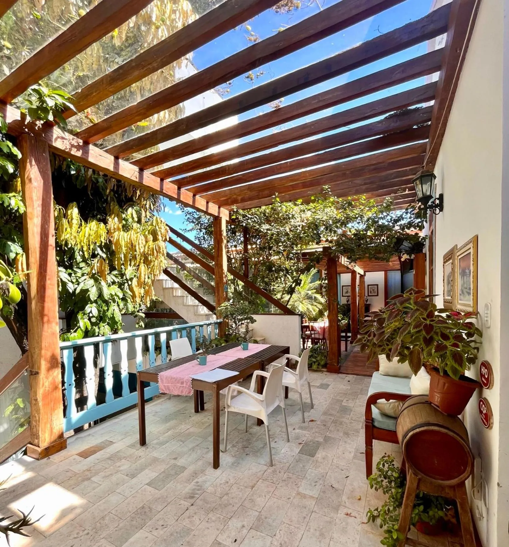 Patio in Hotel Vila Nova do Príncipe