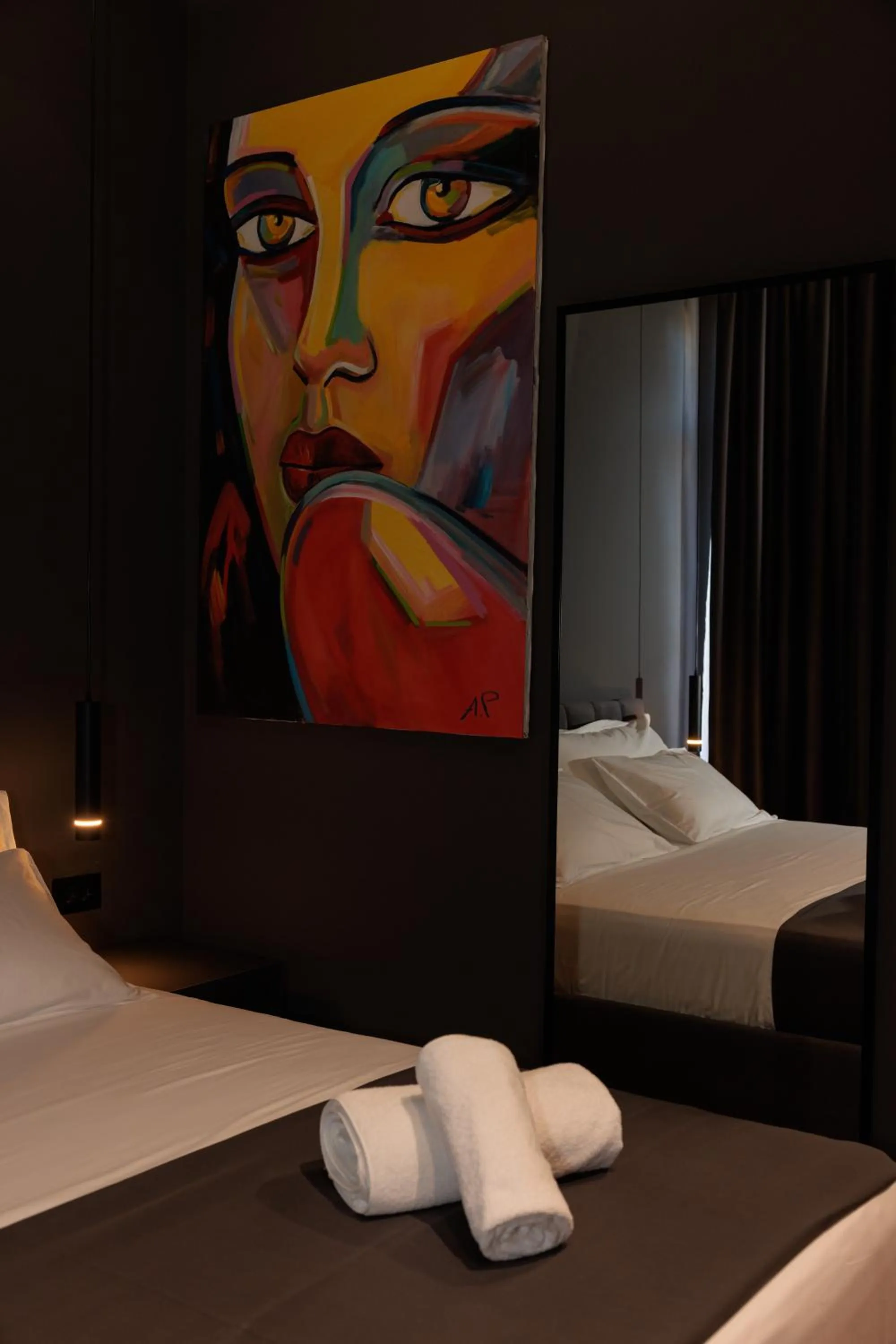 Bed in Hotel Bel Ami Tirana