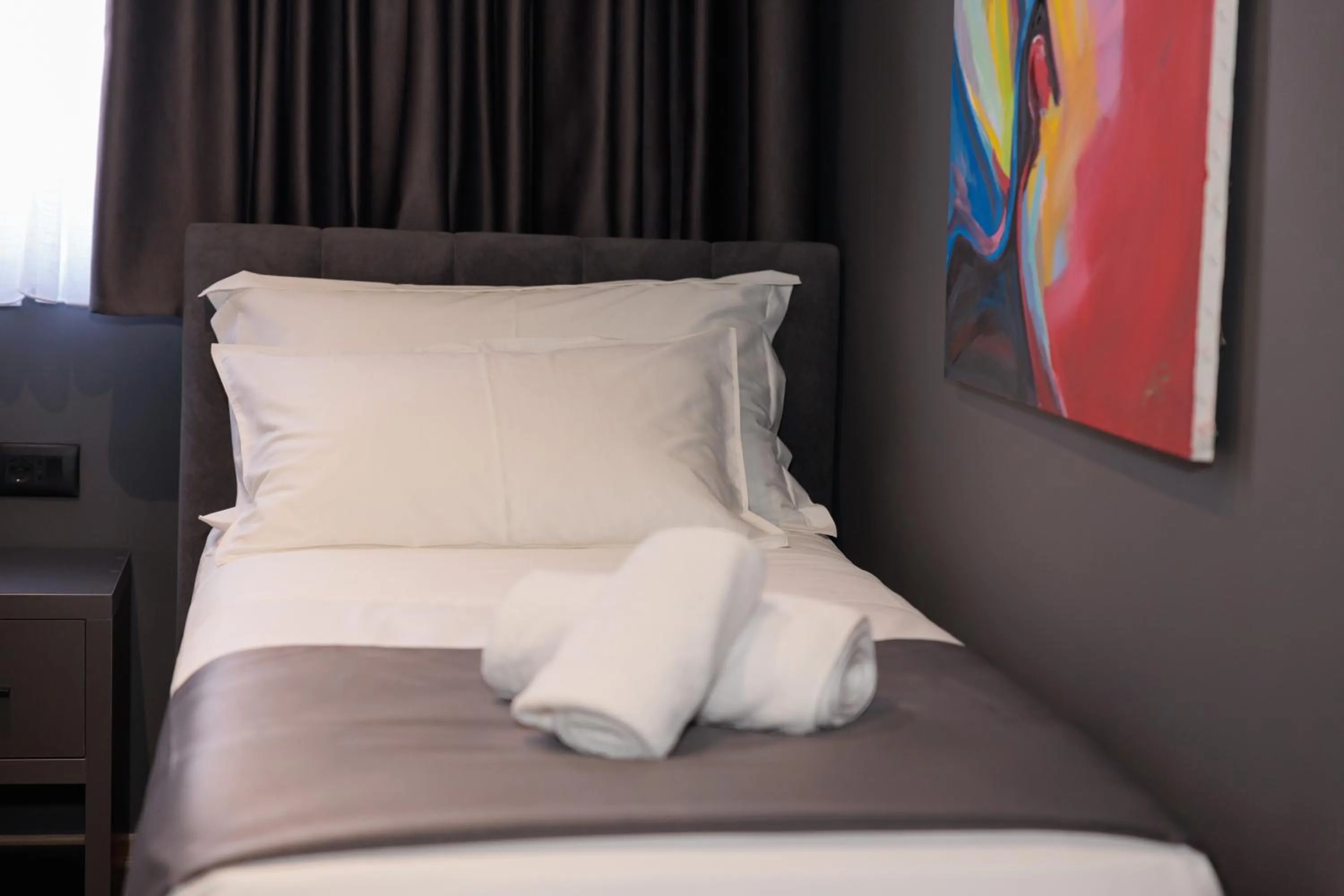 Bed in Hotel Bel Ami Tirana