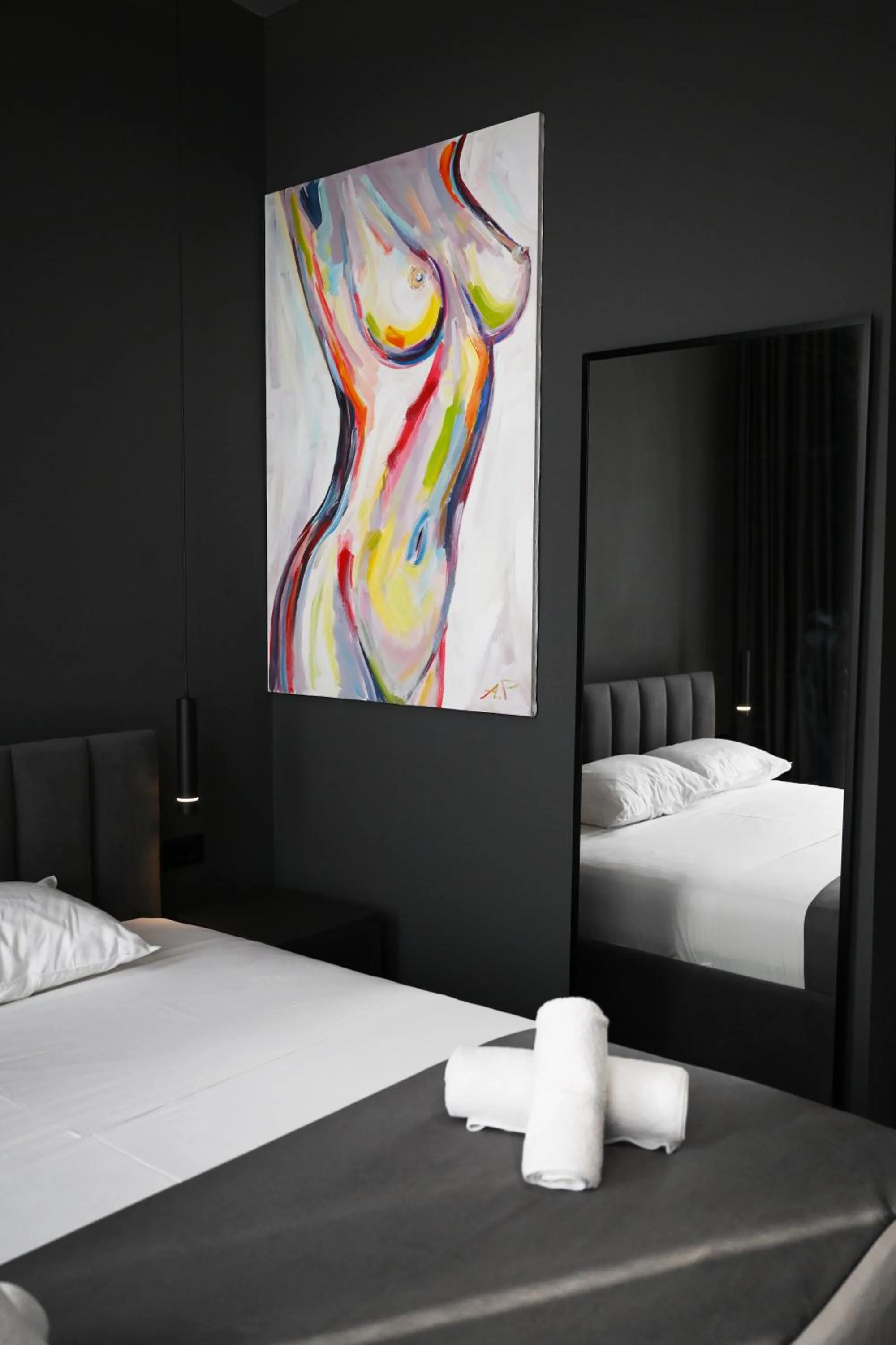 Bed in Hotel Bel Ami Tirana