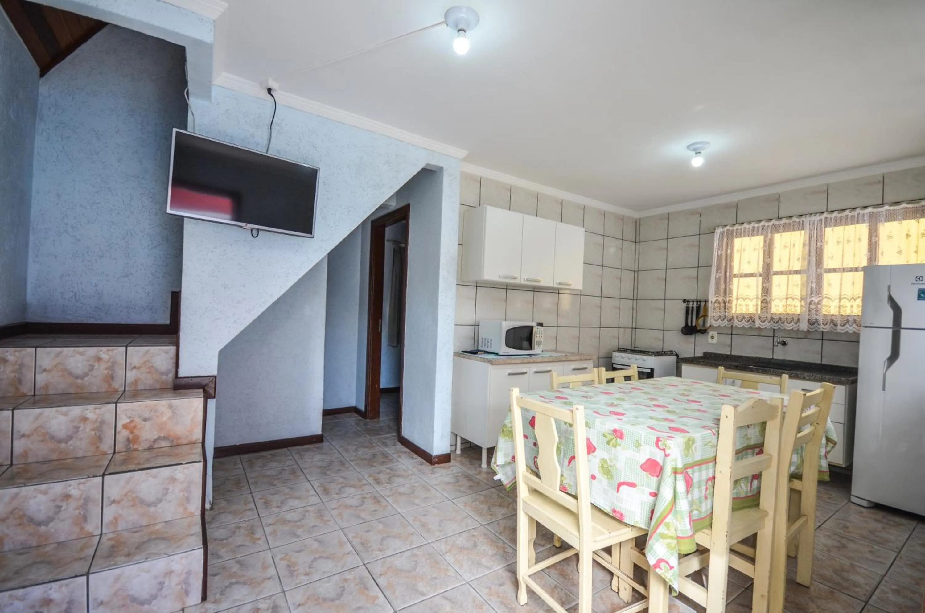 Kitchen or kitchenette in Pousada Cabanas Porto Belo