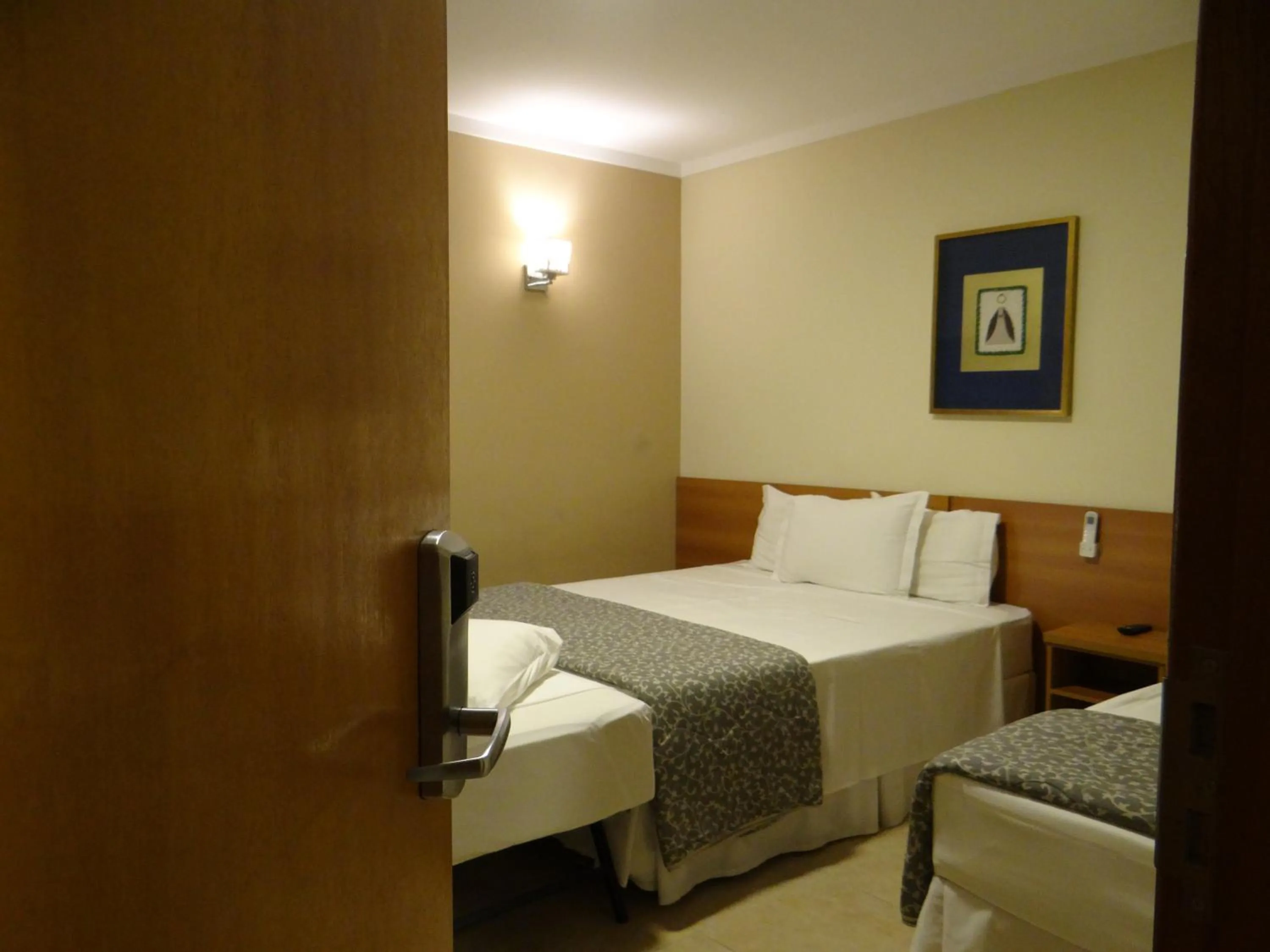 Bed in Hotel Porto Real Aparecida